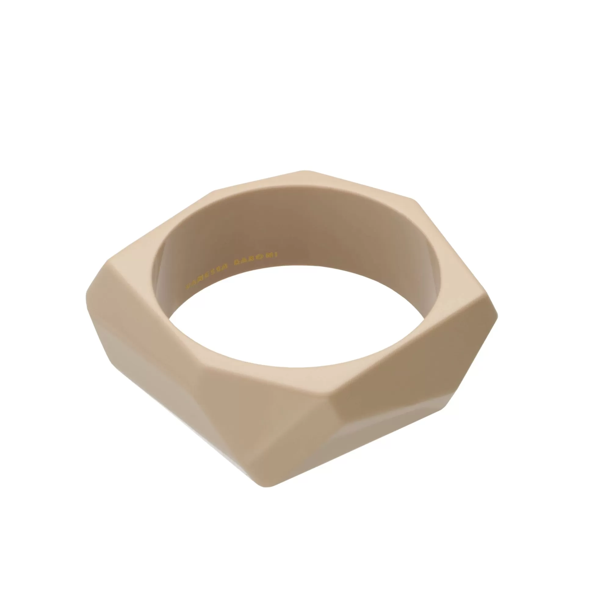 Vanessa Baroni Asymmetric Bangle Beige* Bracelets