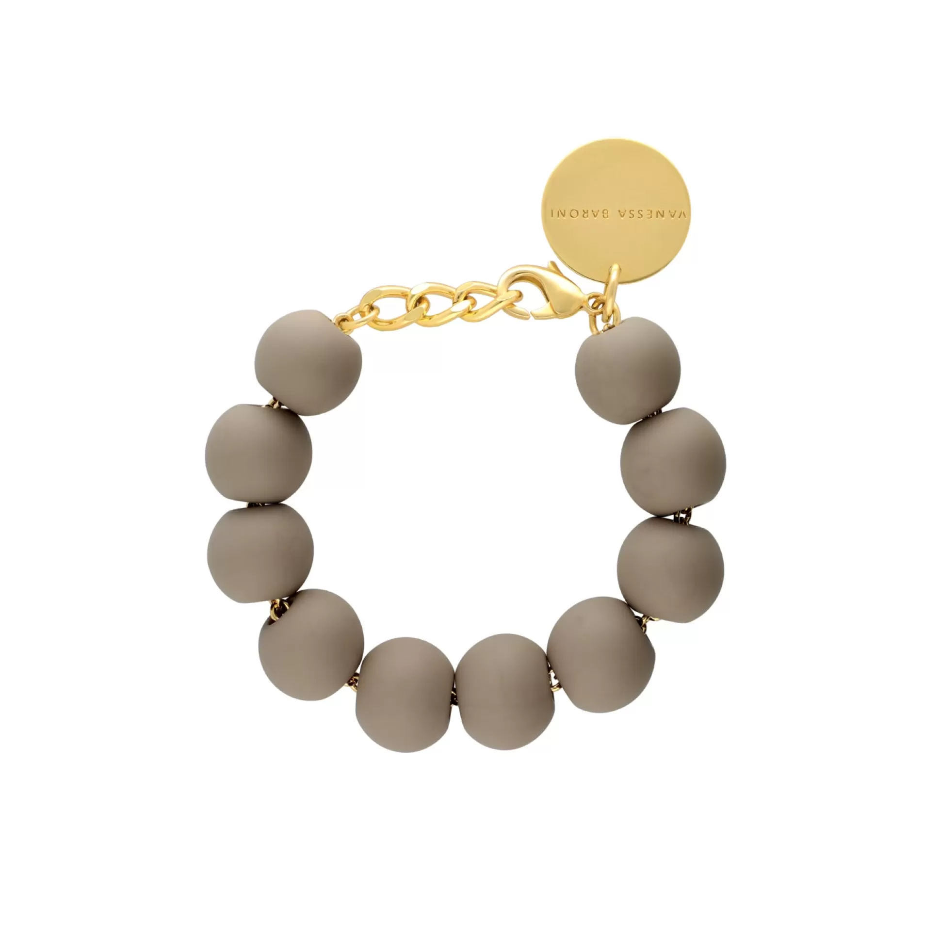 Vanessa Baroni Beads Bracelet Matt Light Taupe* Bracelets