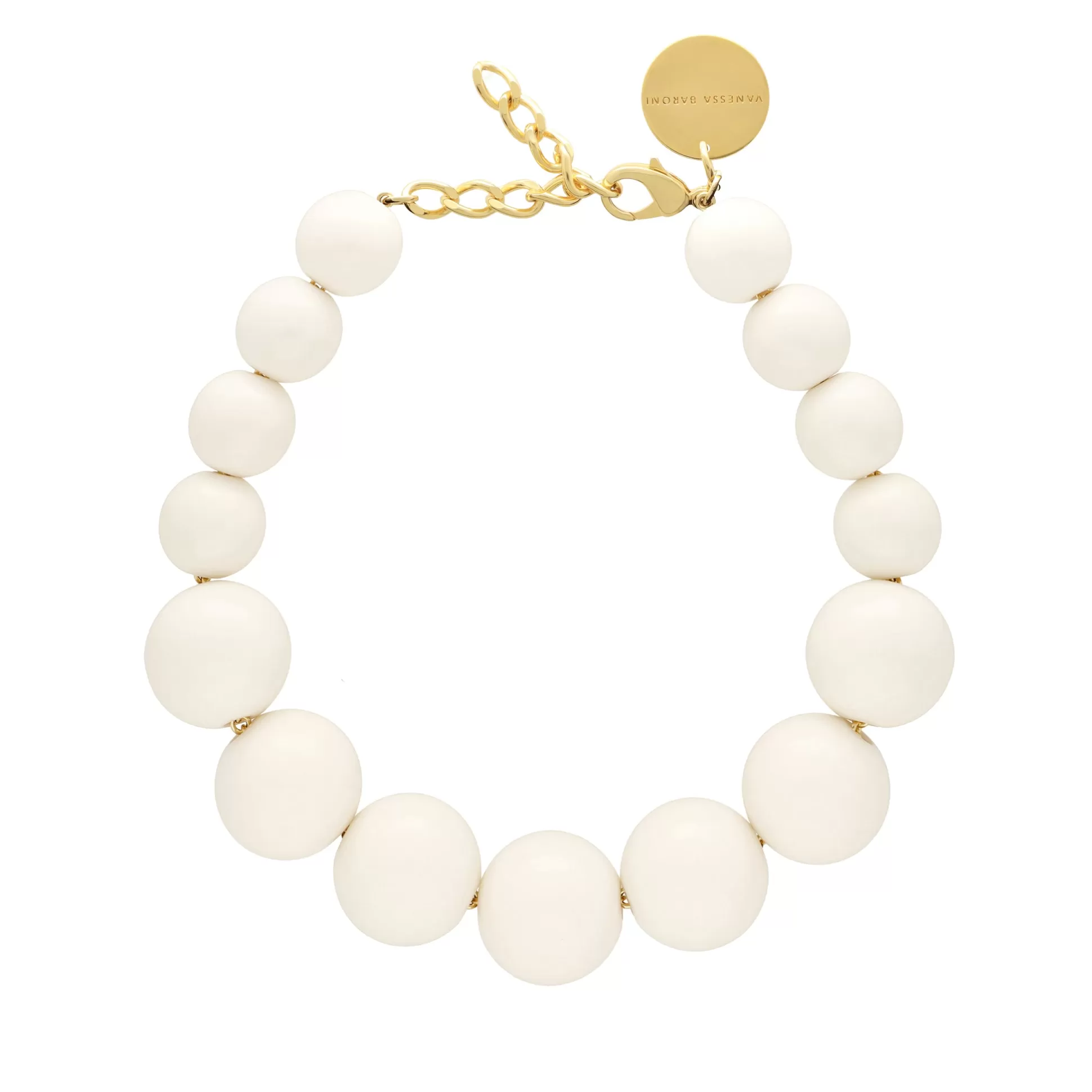 Vanessa Baroni Beads Necklace Off White* Chaines