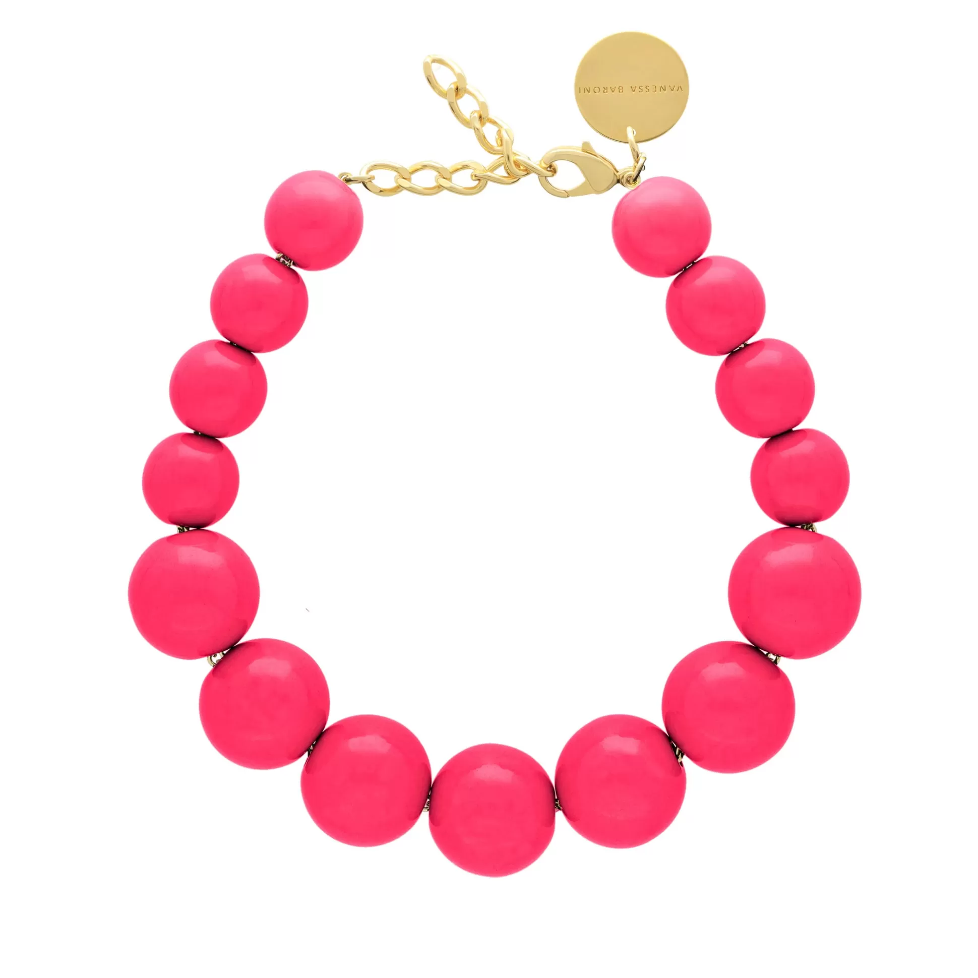 Vanessa Baroni Beads Necklace Pink* Chaines