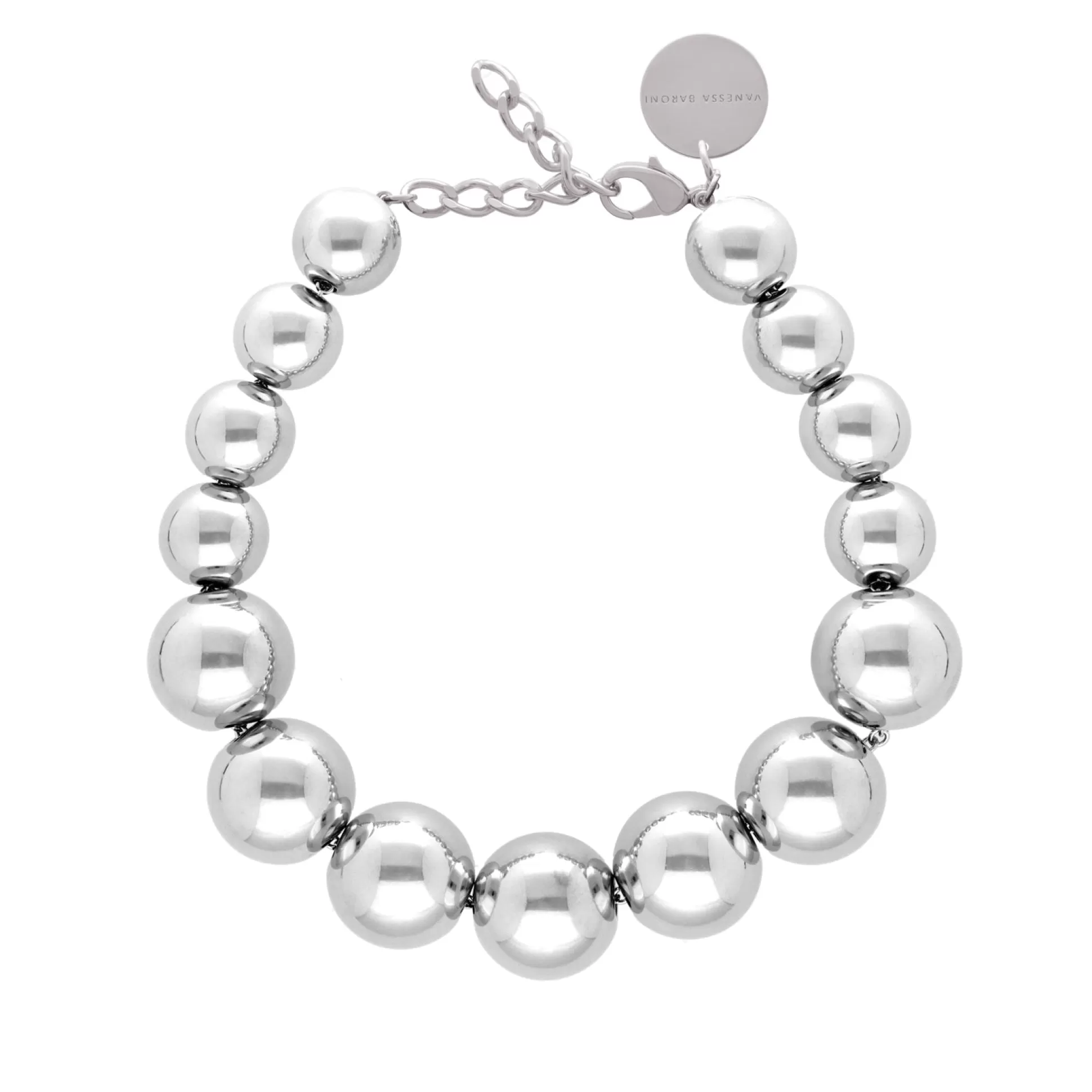 Vanessa Baroni Beads Necklace Silver* Chaines