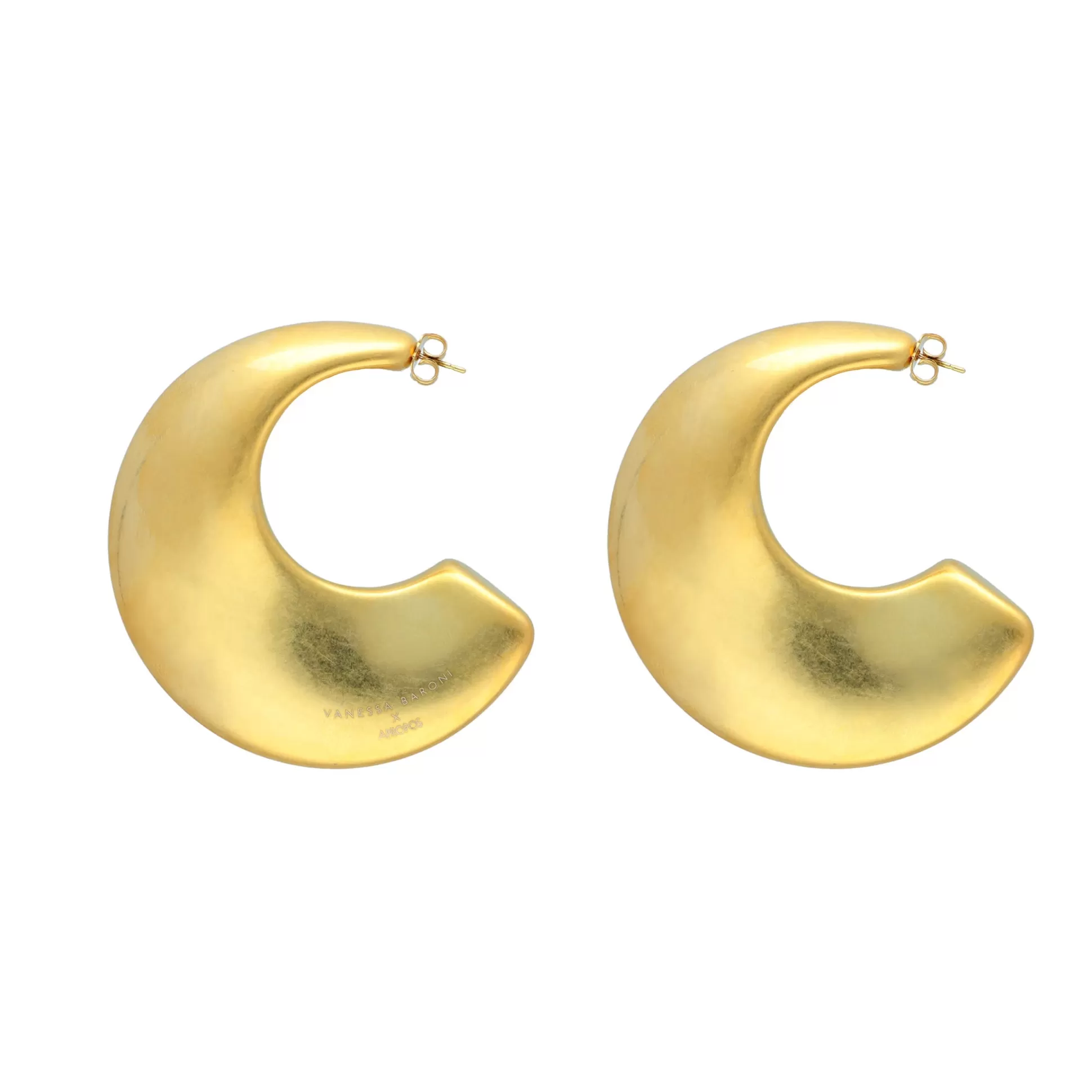 Vanessa Baroni Big Moon Earring Gold X Apropos* Boucles D Oreilles