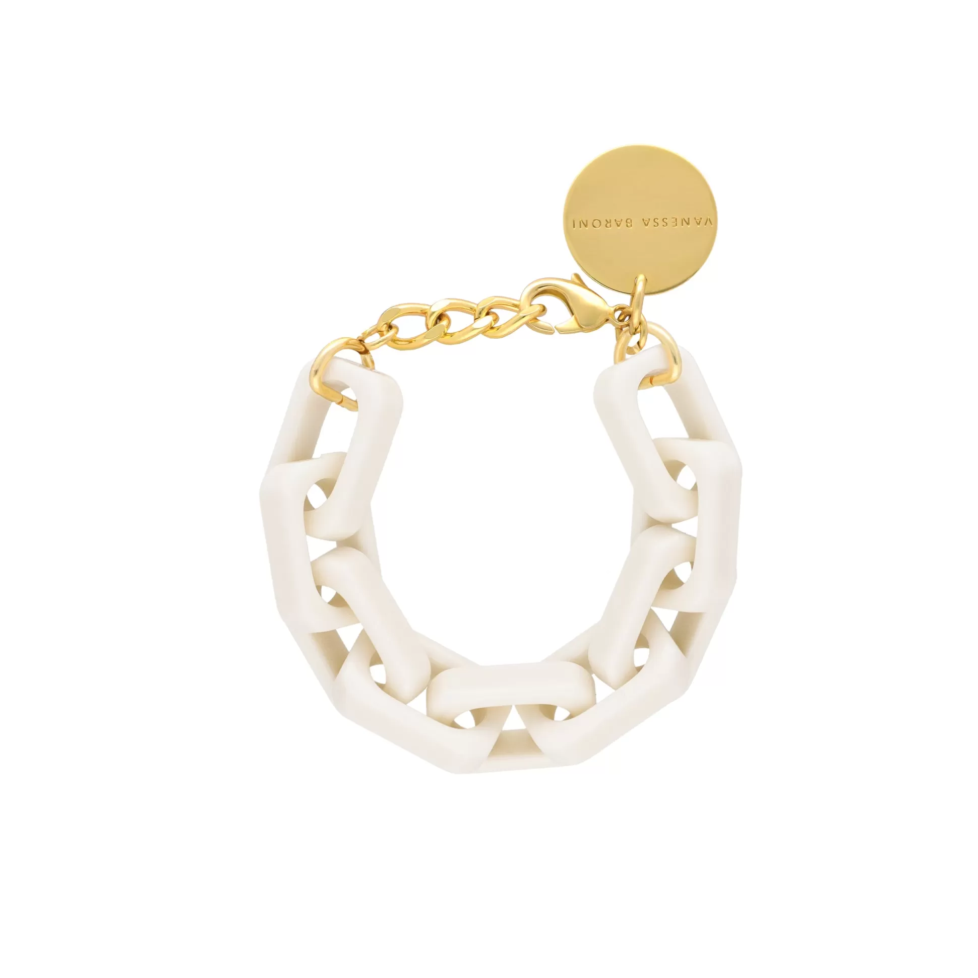 Vanessa Baroni Big Tank Bracelet Off White* Bracelets