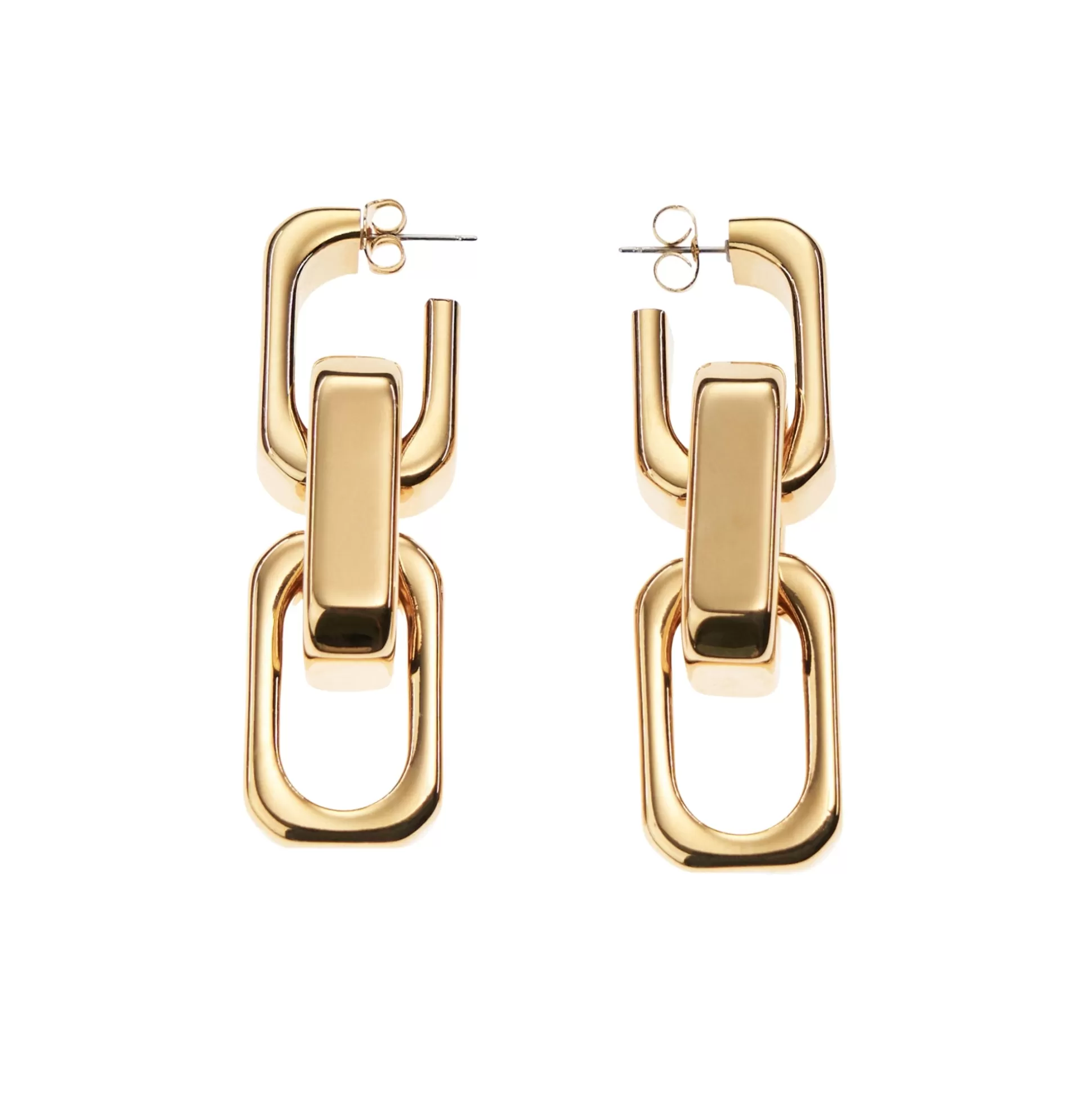 Vanessa Baroni Big Tank Earring Gold* Boucles D Oreilles