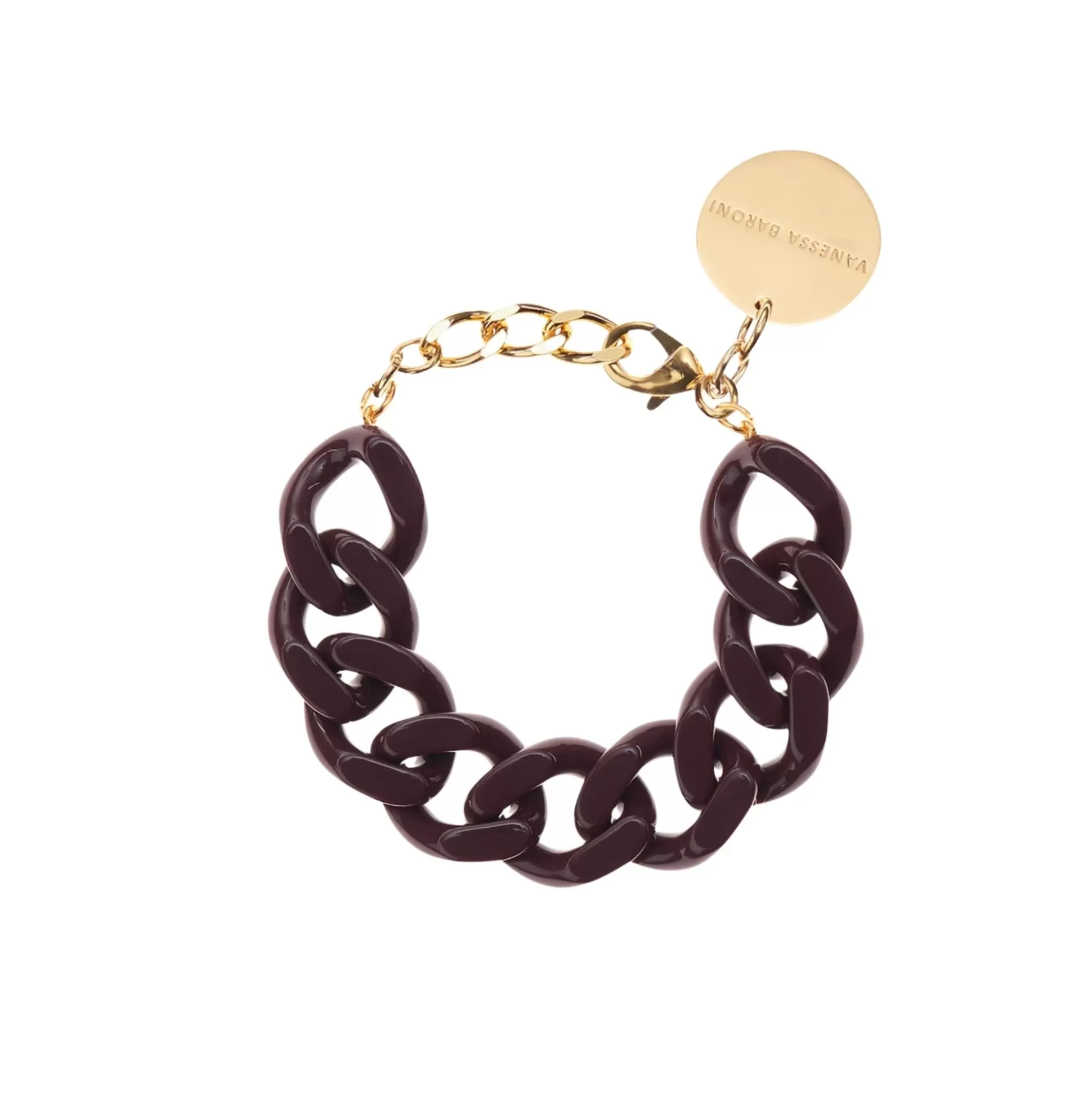 Vanessa Baroni Flat Chain Bracelet Aubergine* Bracelets