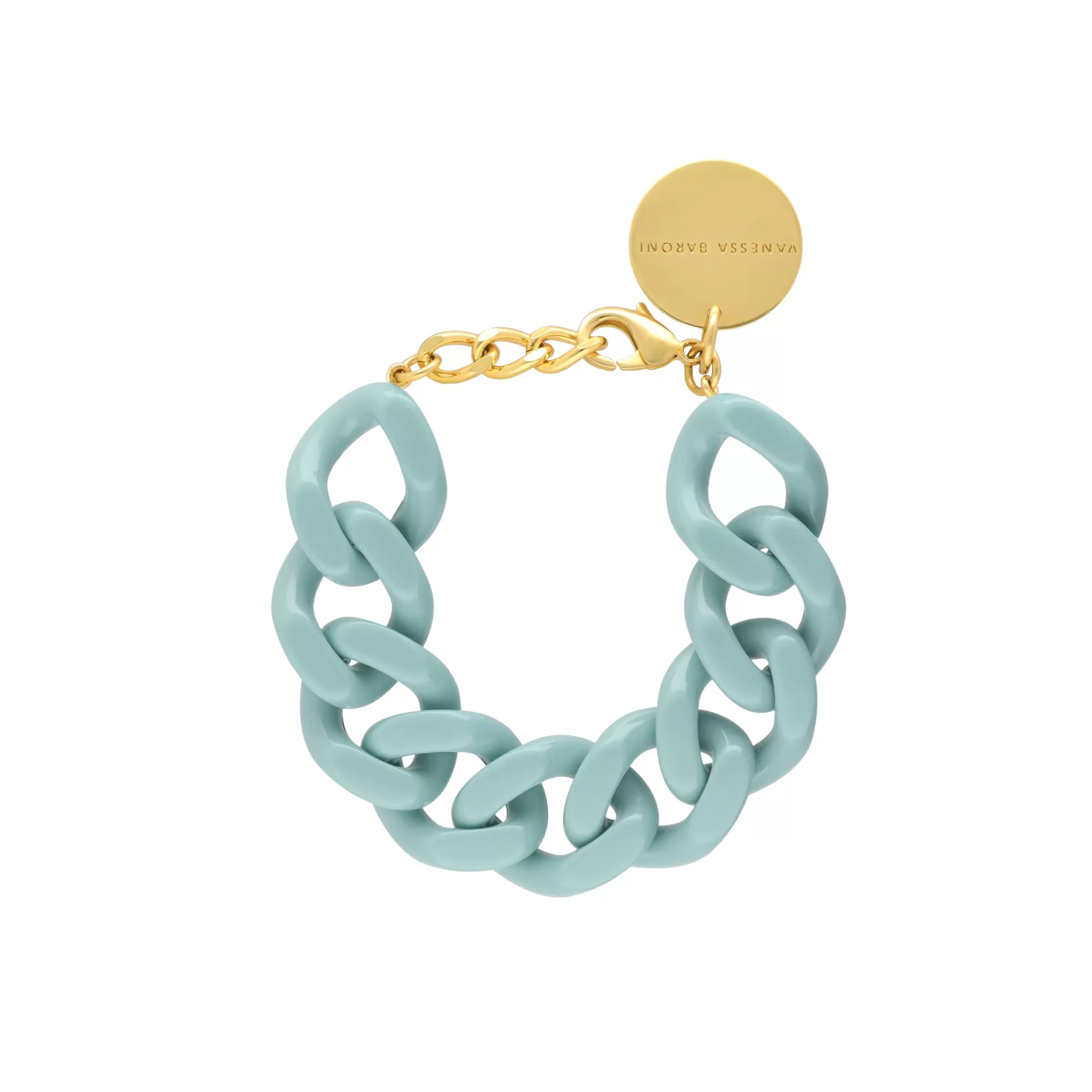 Vanessa Baroni Flat Chain Bracelet Baby Blue* Bracelets