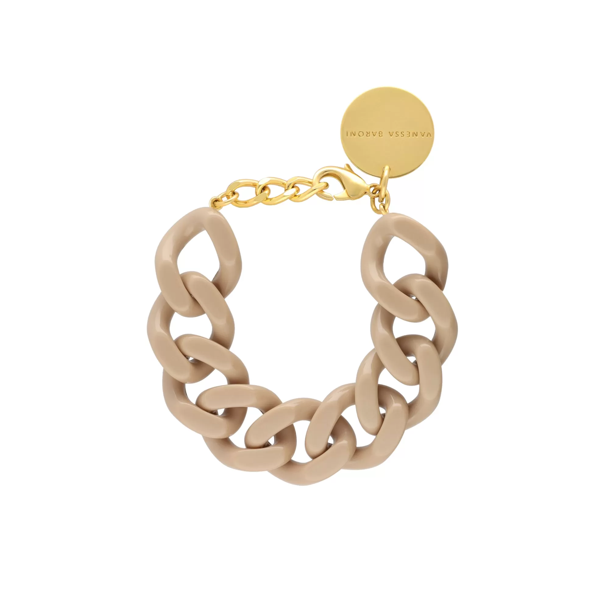 Vanessa Baroni Flat Chain Bracelet Beige* Bracelets