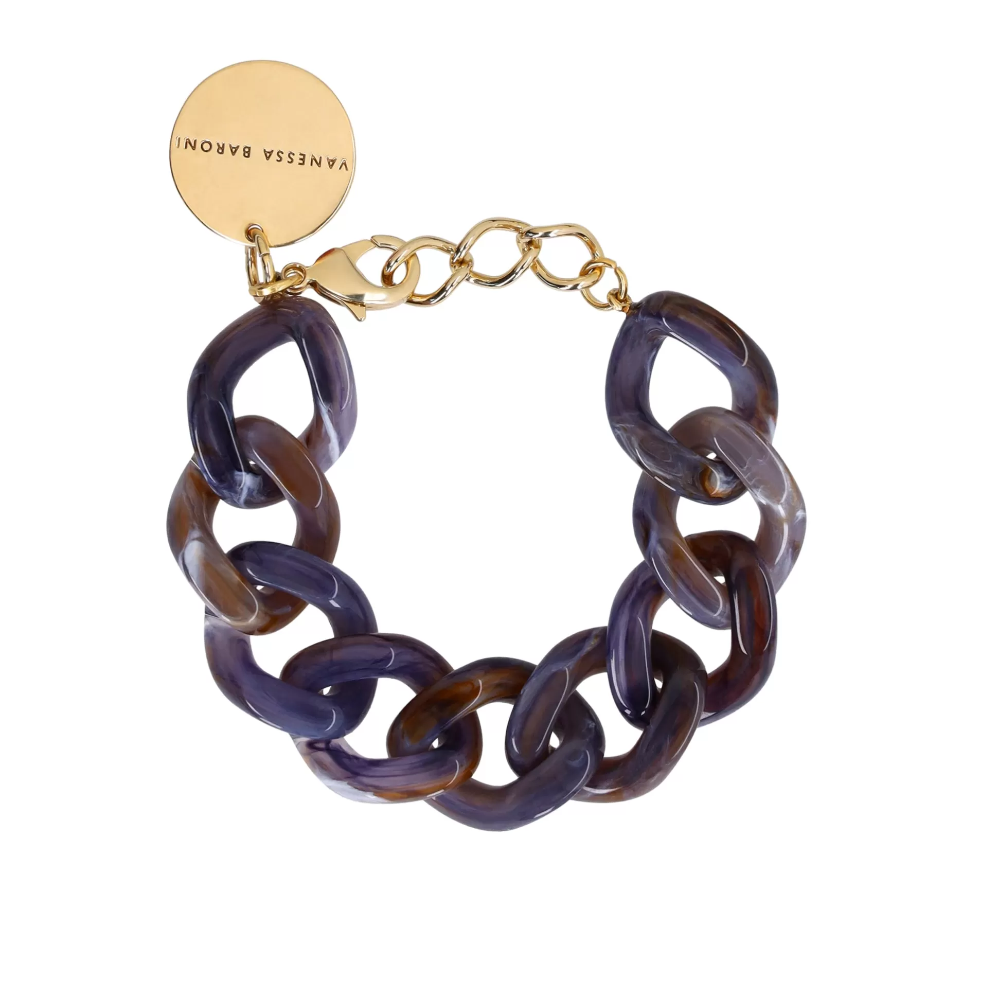 Vanessa Baroni Flat Chain Bracelet Blue-Multicolor* Bracelets