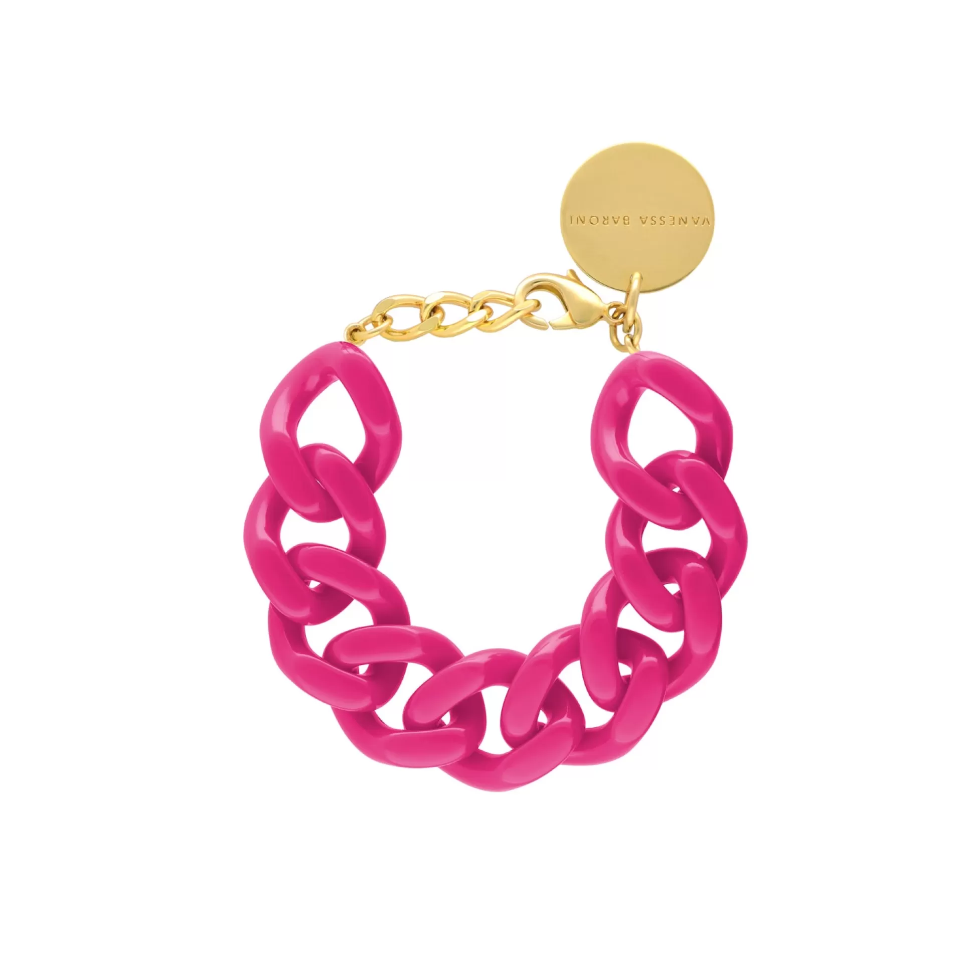 Vanessa Baroni Flat Chain Bracelet Fuchsia* Bracelets