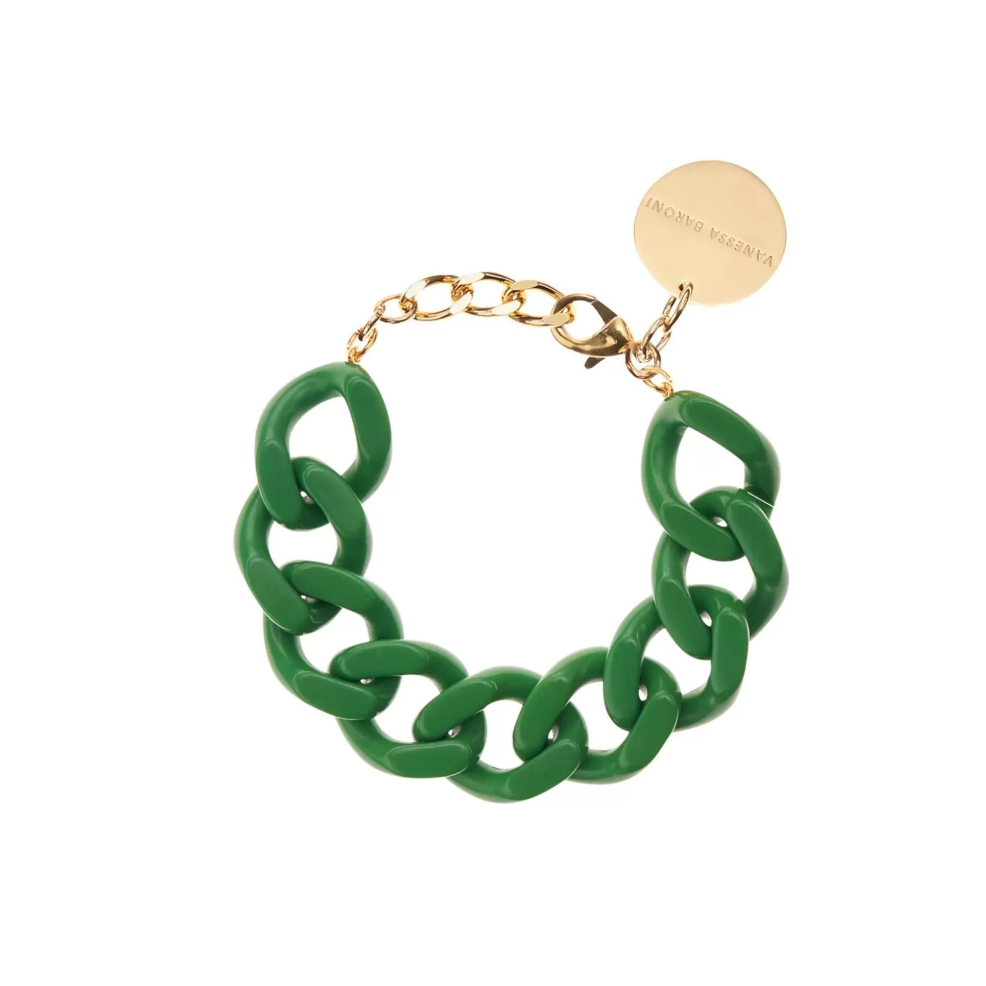 Vanessa Baroni Flat Chain Bracelet Green* Bracelets