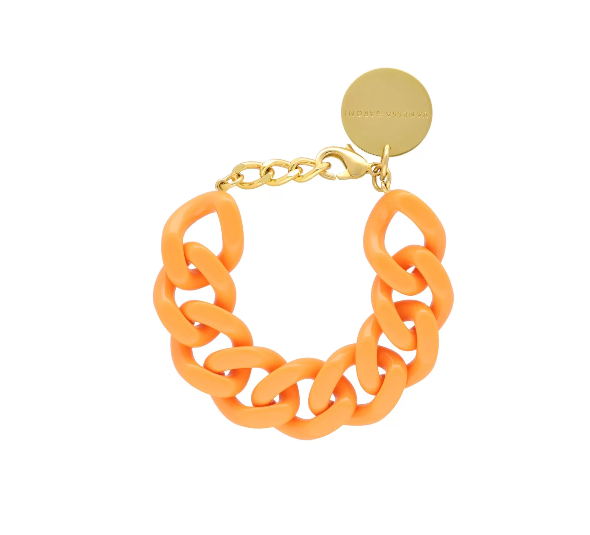 Vanessa Baroni Flat Chain Bracelet Light Orange* Bracelets