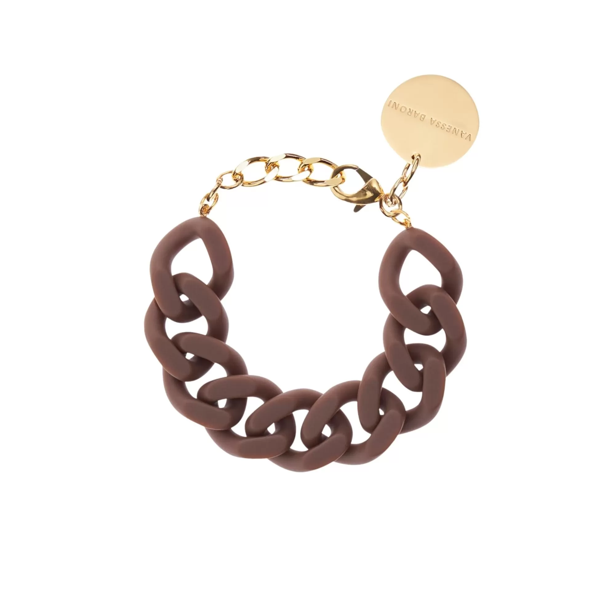 Vanessa Baroni Flat Chain Bracelet Matt Brown* Bracelets