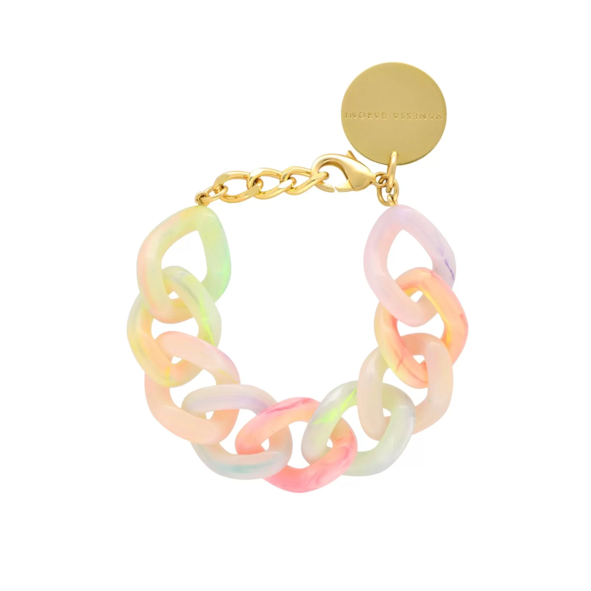 Vanessa Baroni Flat Chain Bracelet Neon Rainbow* Bracelets