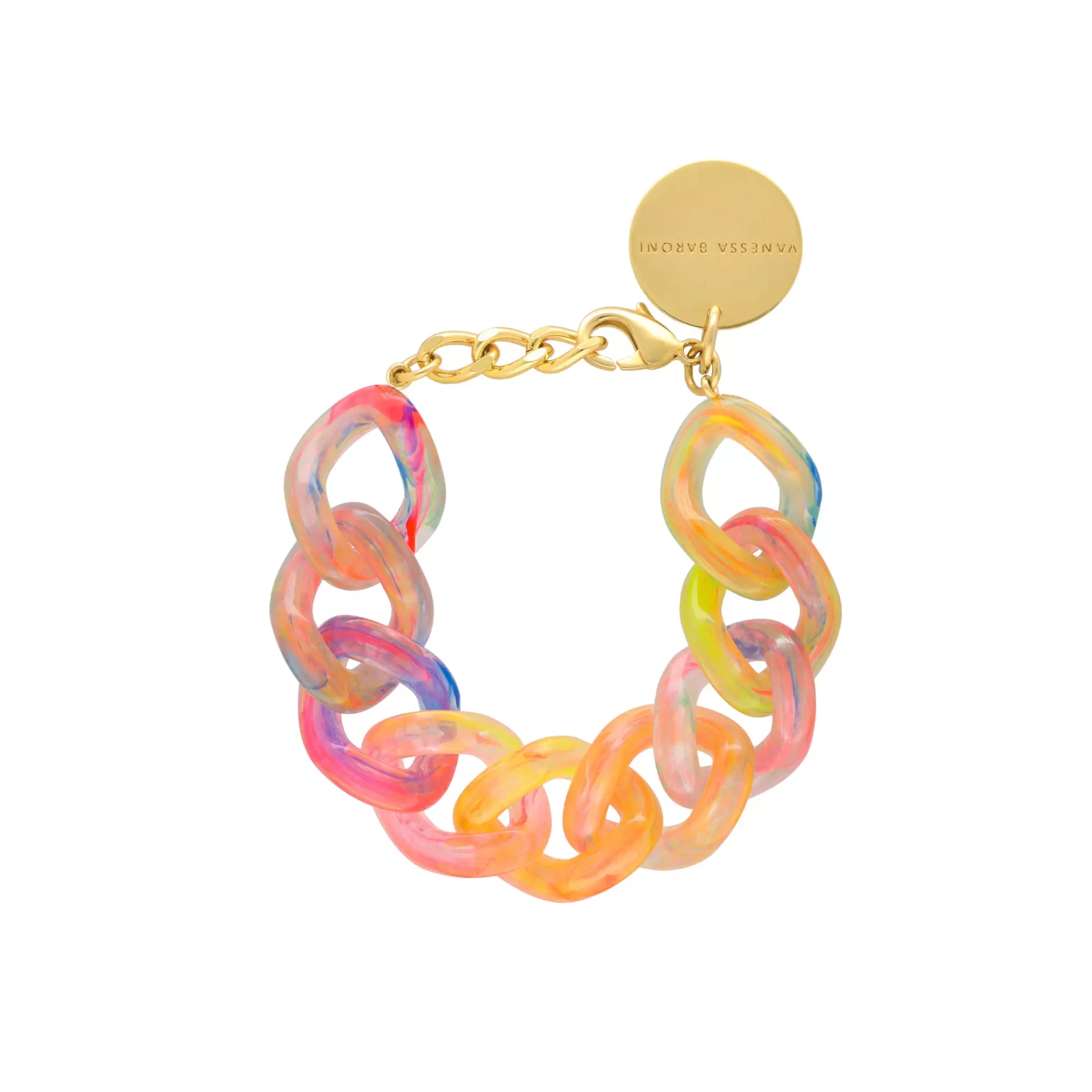 Vanessa Baroni Flat Chain Bracelet New Neon Rainbow* Bracelets