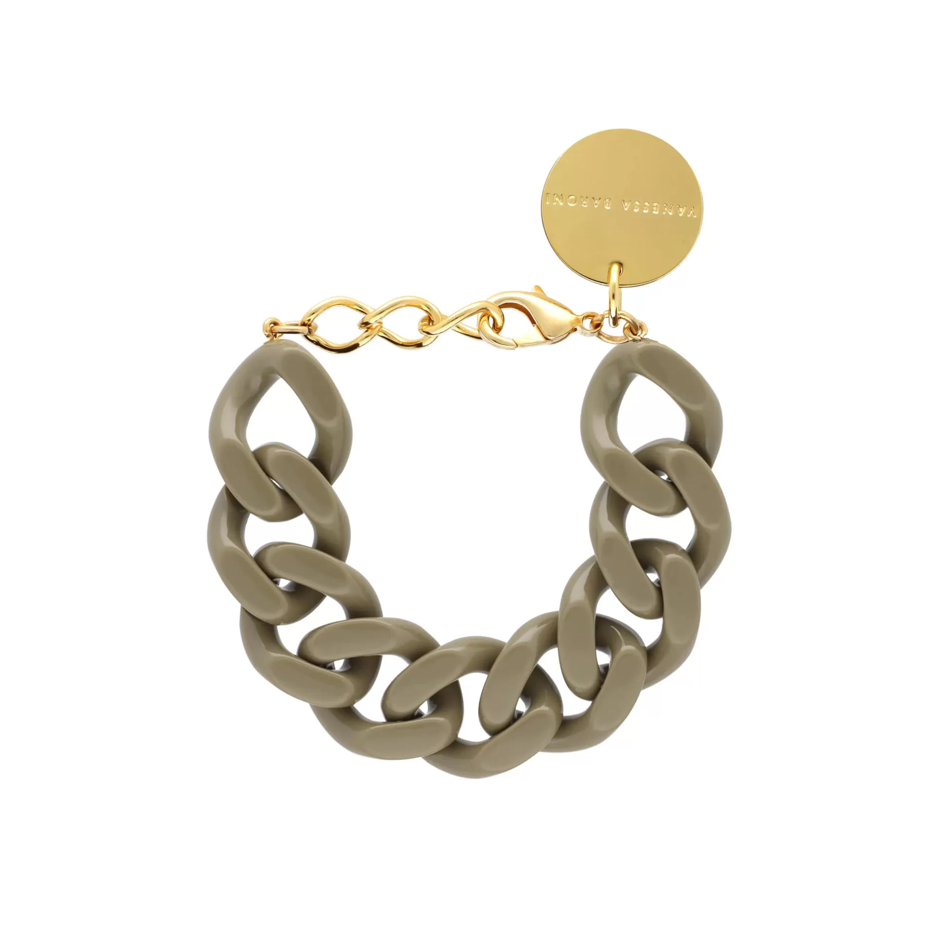 Vanessa Baroni Flat Chain Bracelet Olive* Bracelets