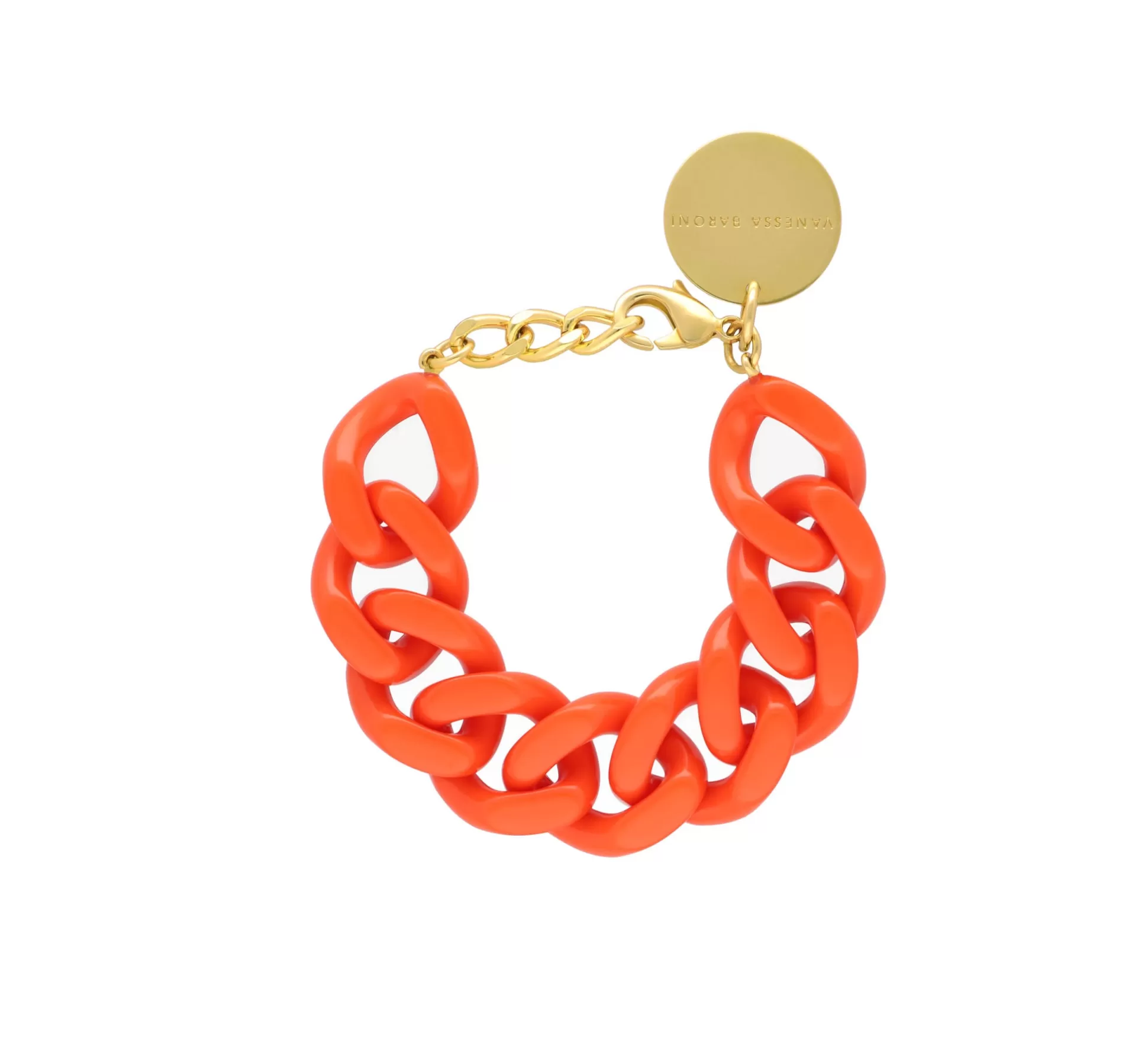 Vanessa Baroni Flat Chain Bracelet Orange* Bracelets