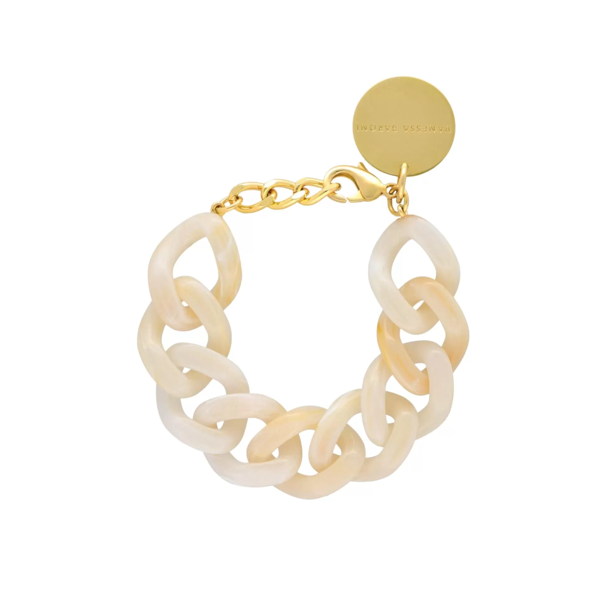 Vanessa Baroni Flat Chain Bracelet Pearl Marble* Bracelets