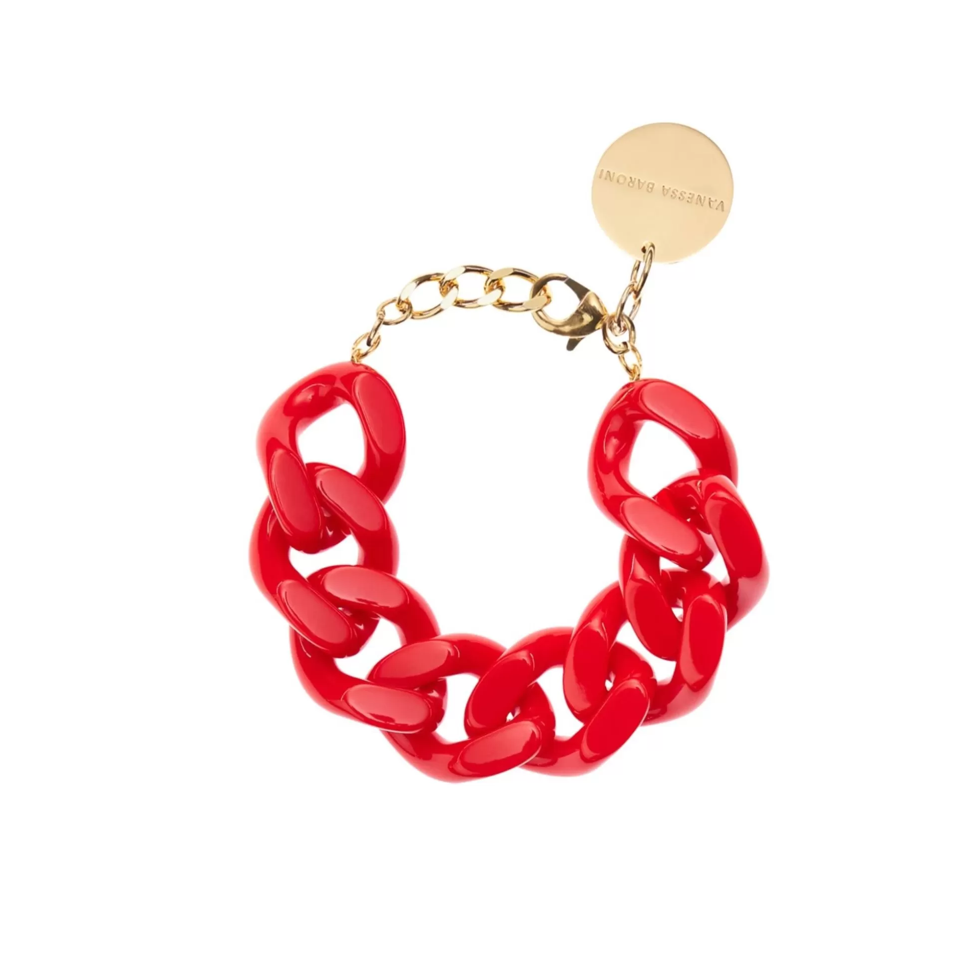 Vanessa Baroni Flat Chain Bracelet Red* Bracelets