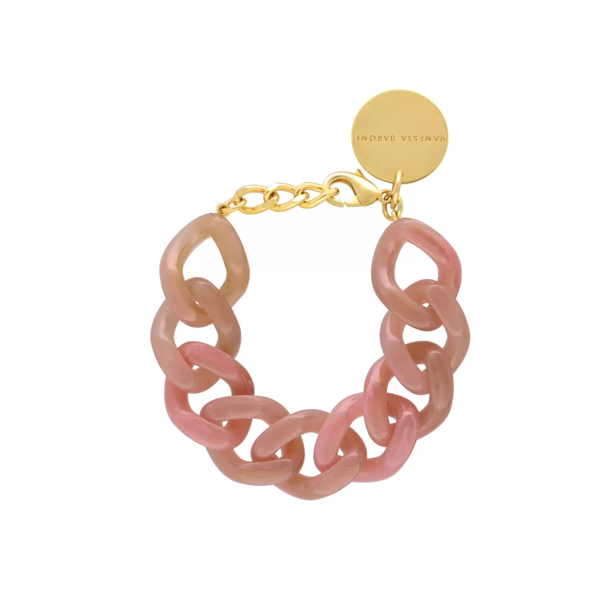 Vanessa Baroni Flat Chain Bracelet Rose Marble* Bracelets