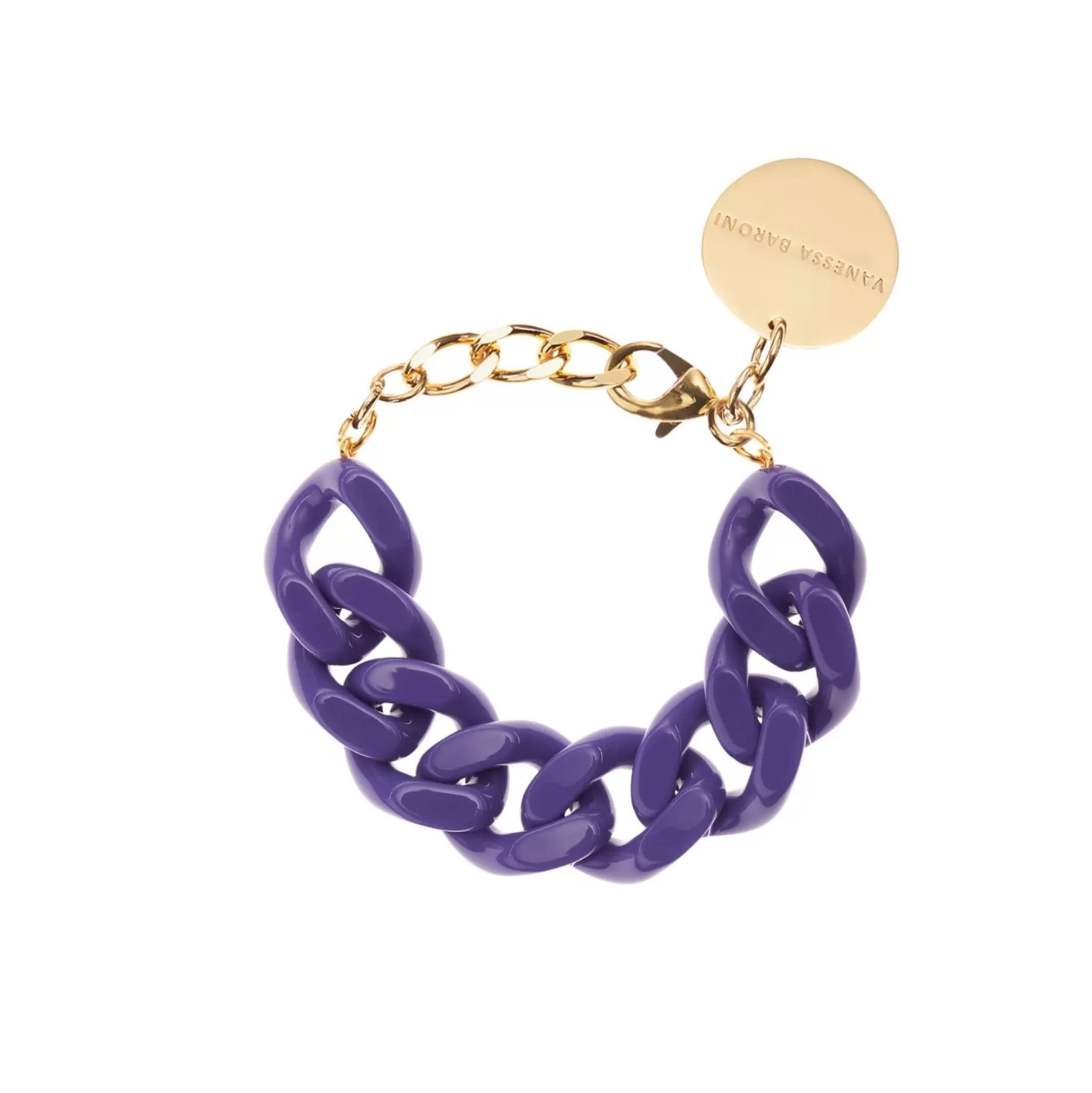 Vanessa Baroni Flat Chain Bracelet Violet* Bracelets