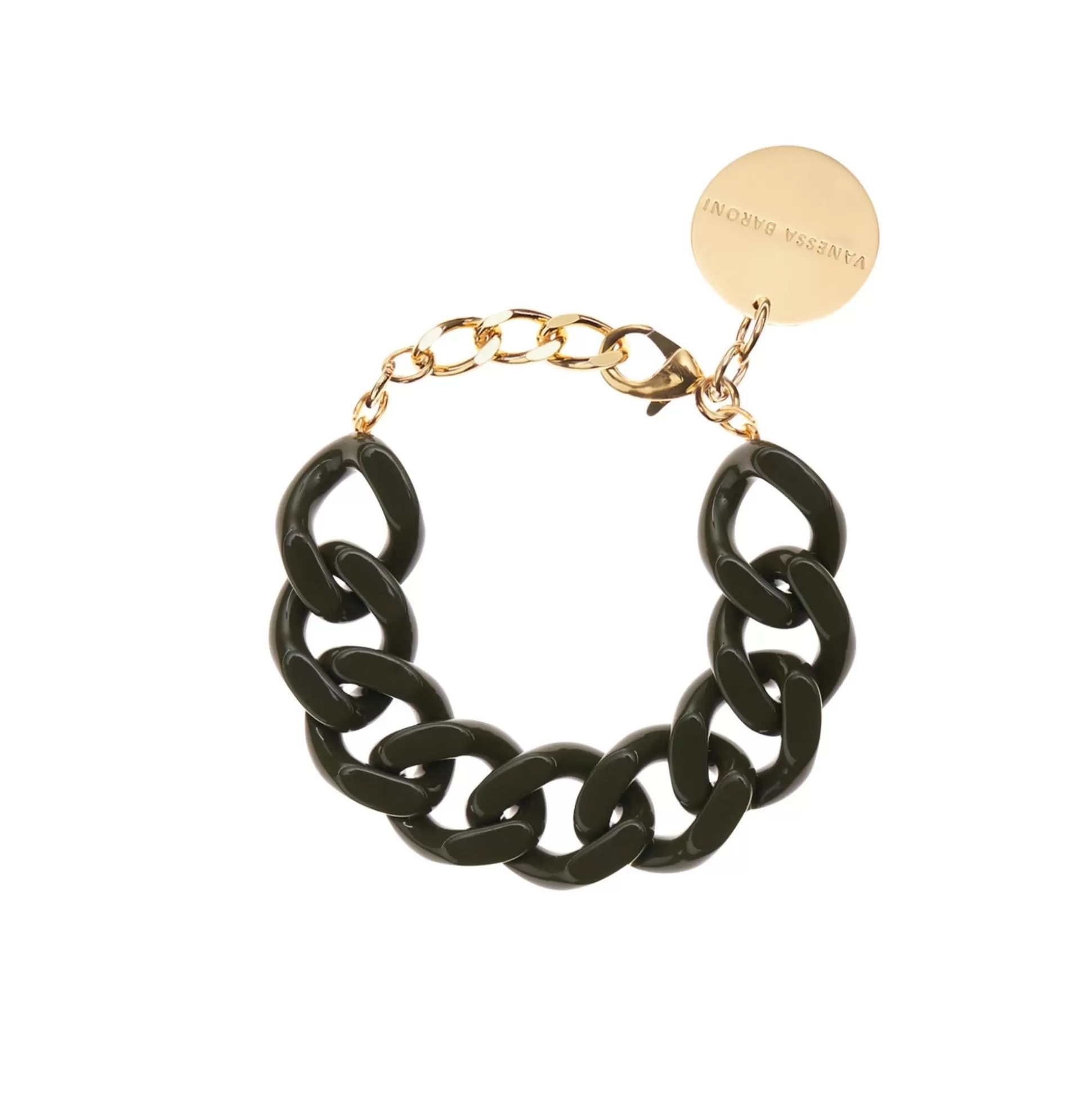 Vanessa Baroni Flat Chain Bracelet Winter Olive* Bracelets