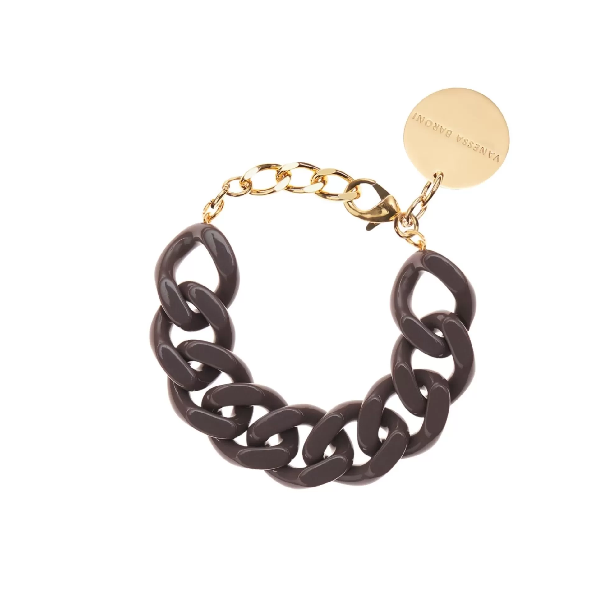 Vanessa Baroni Flat Chain Bracelet Winter Taupe* Bracelets