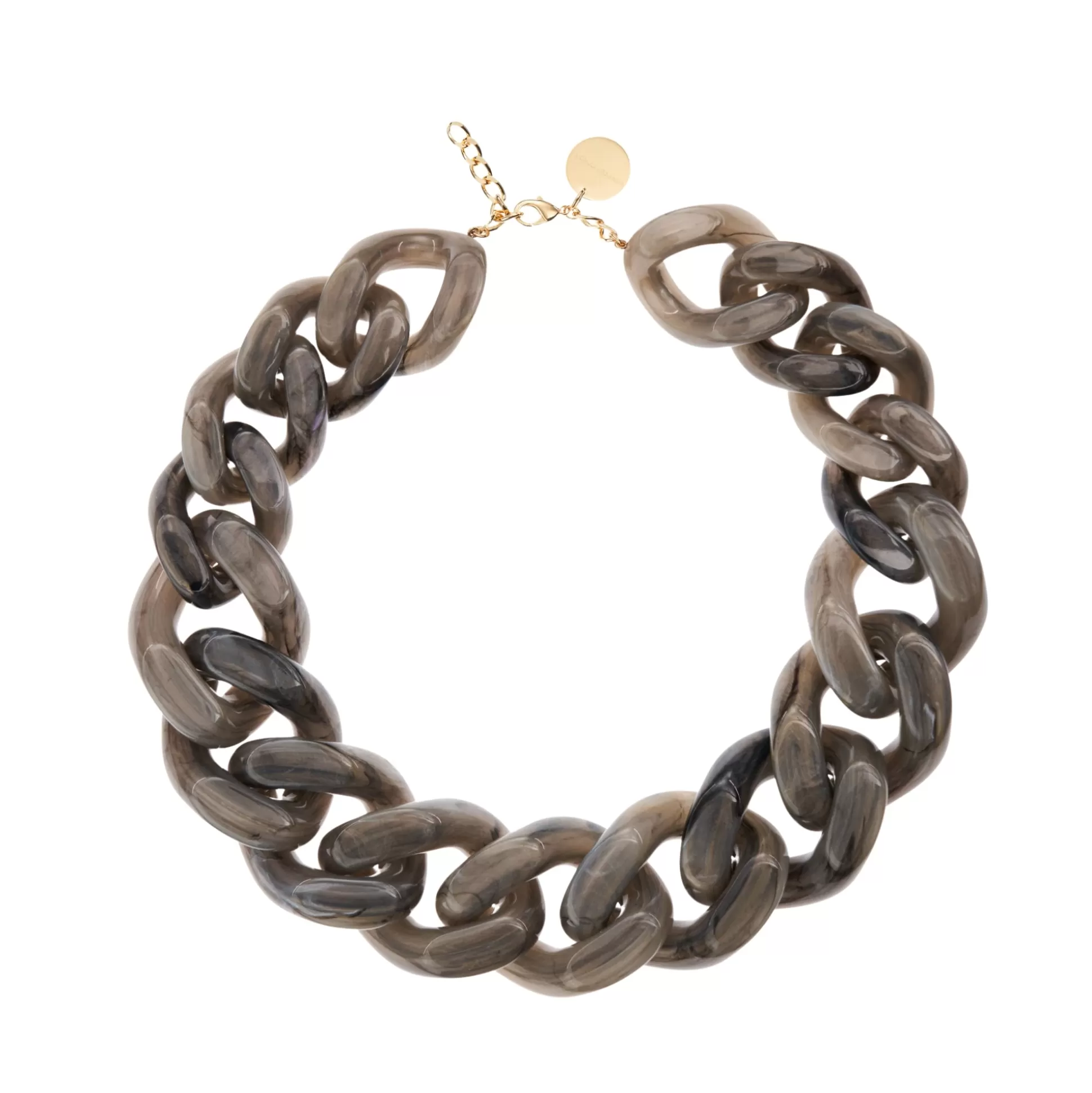 Vanessa Baroni Great Necklace Grey Marble* Chaines