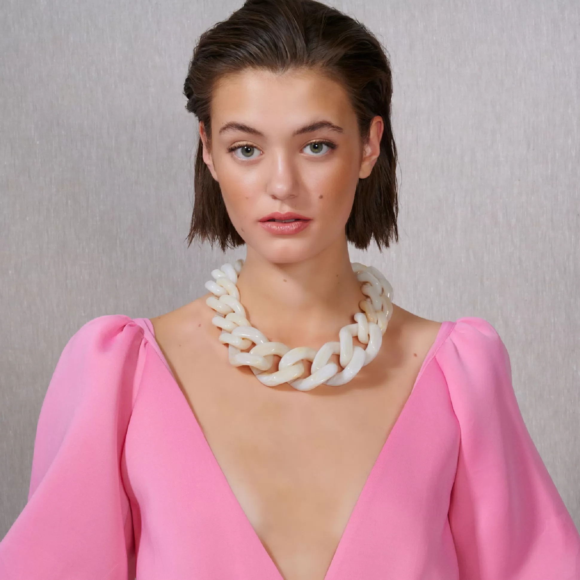 Vanessa Baroni Great Necklace Pearl Marble* Chaines