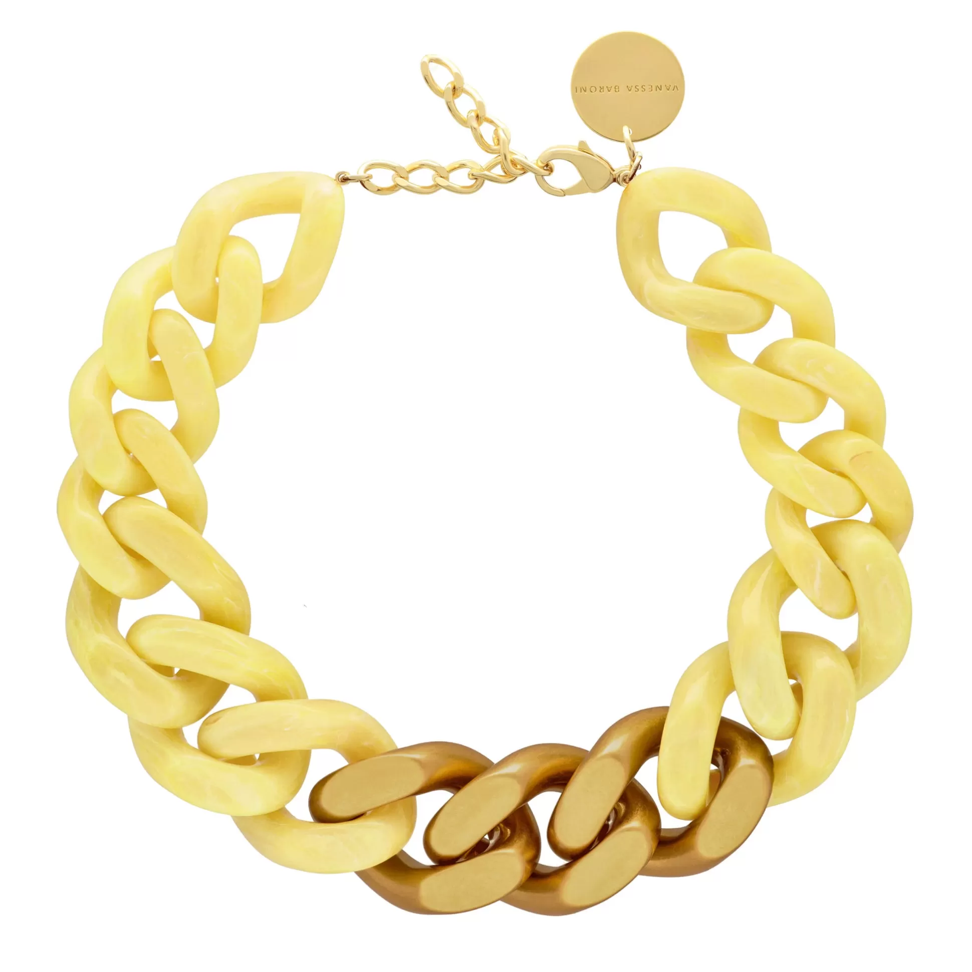 Vanessa Baroni Great Necklace With Gold - Yellow Marble* Chaines