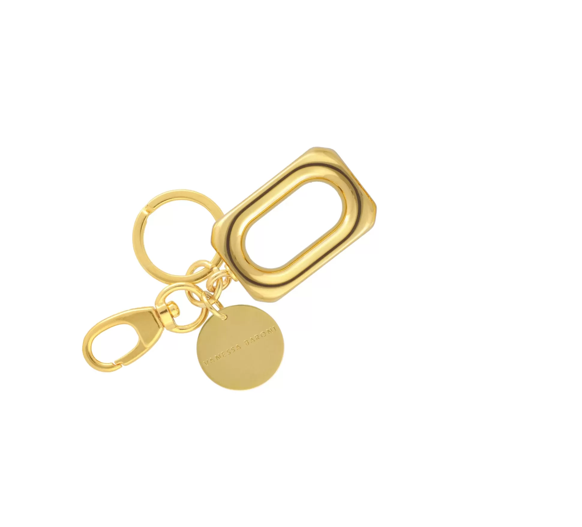 Vanessa Baroni One Square Key Ring Gold* Porte Cles