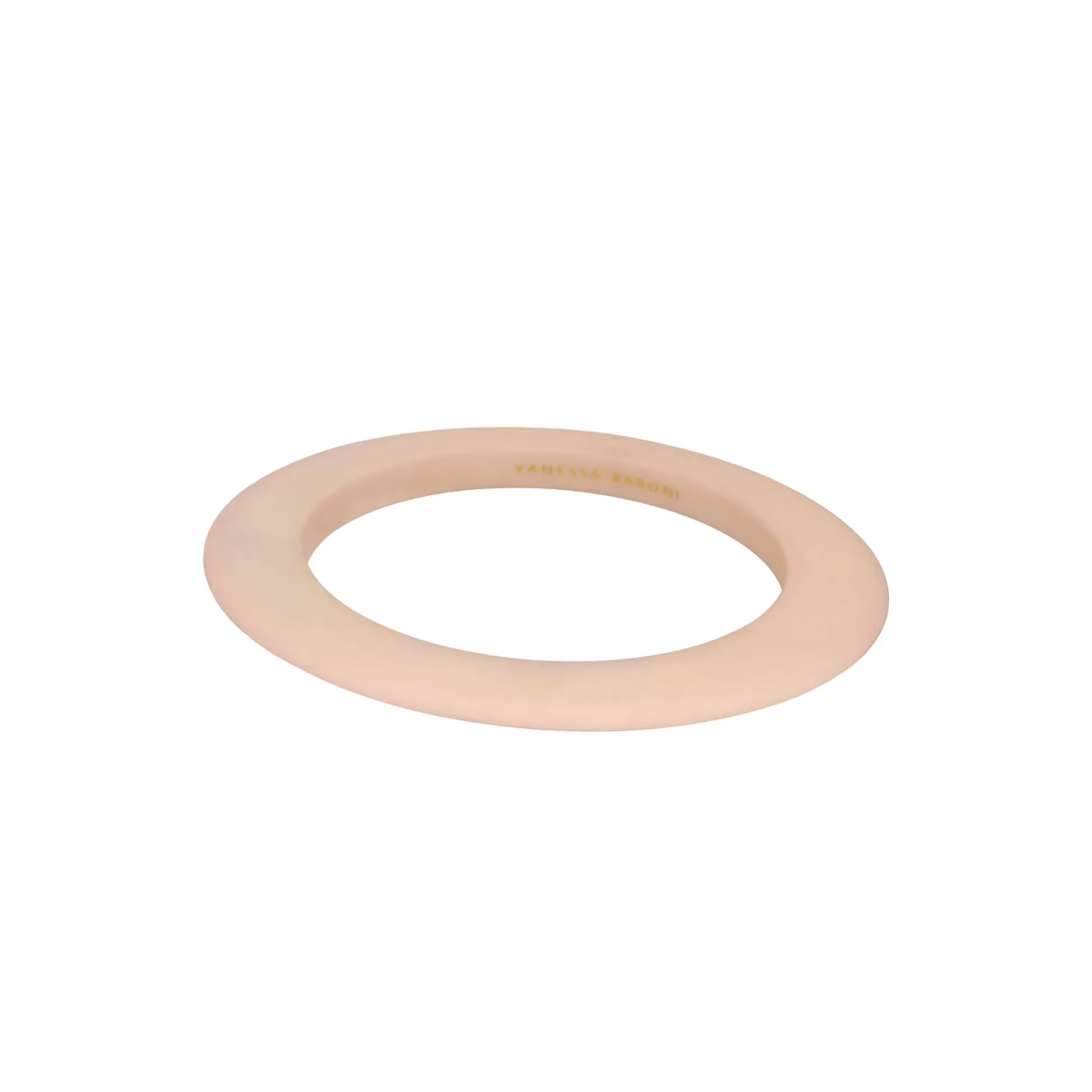 Vanessa Baroni Oval Bangle Matt Baby Rose* Bracelets