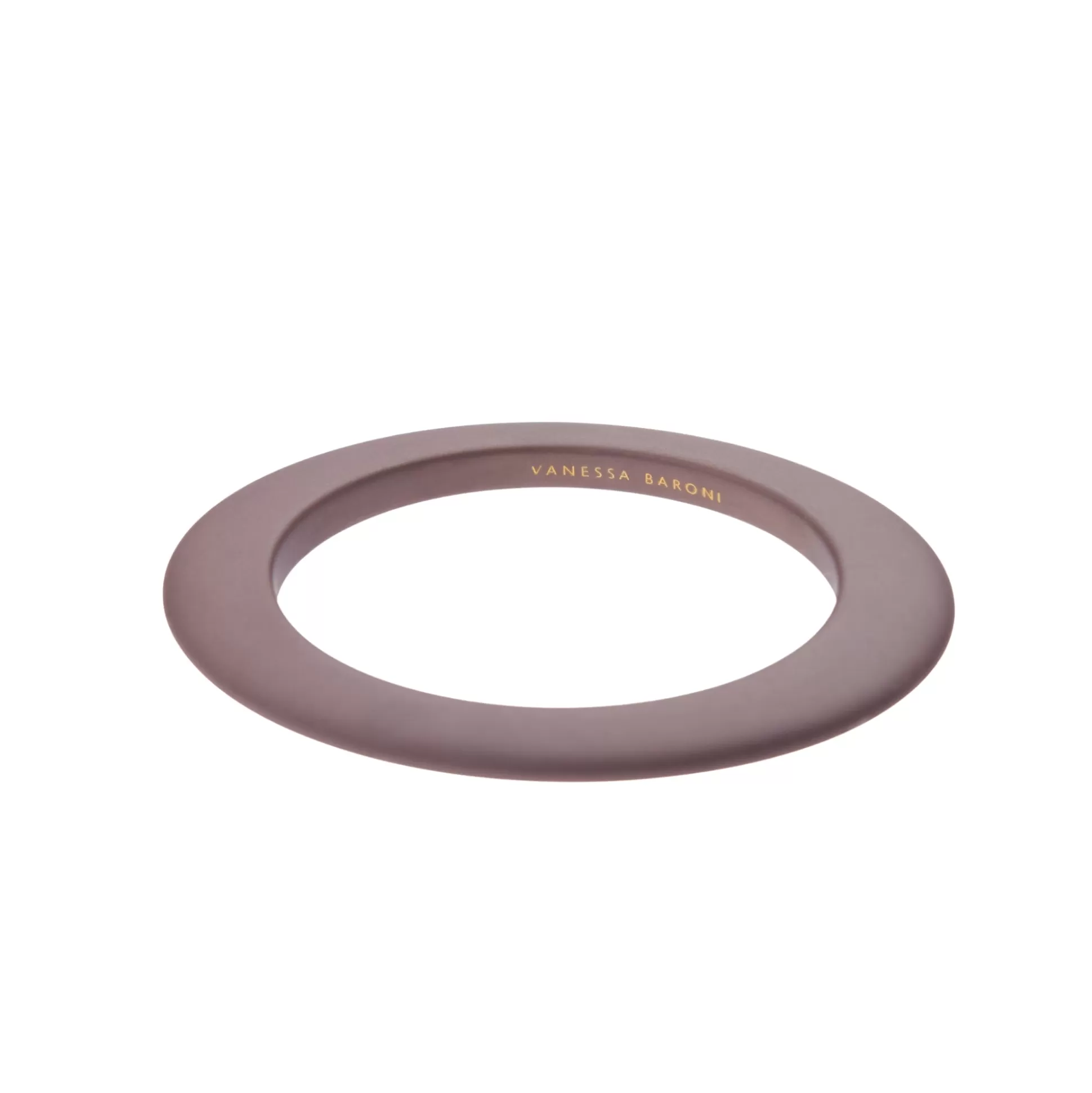 Vanessa Baroni Oval Bangle Matt Taupe* Bracelets