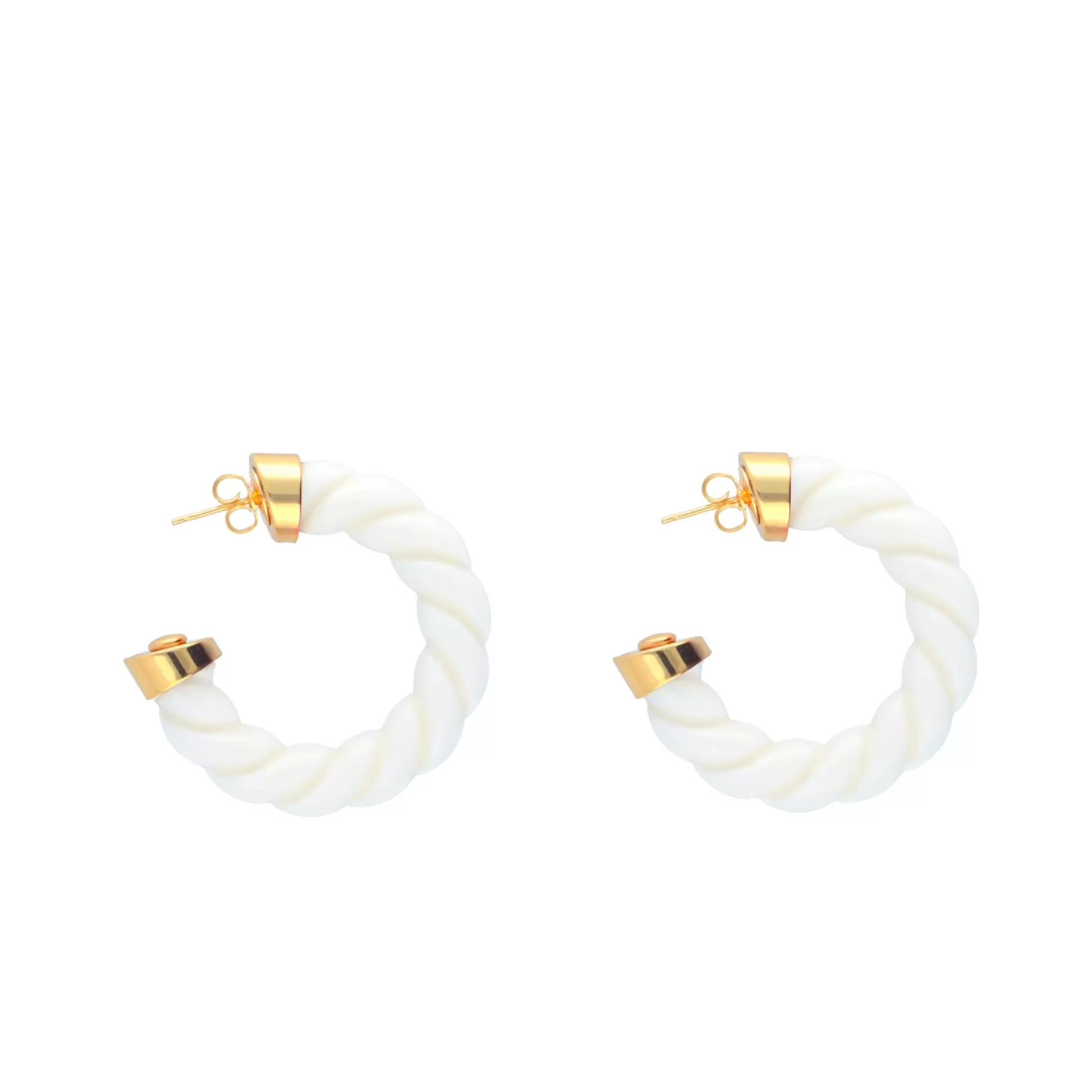 Vanessa Baroni Rope Earring Off White* Boucles D Oreilles