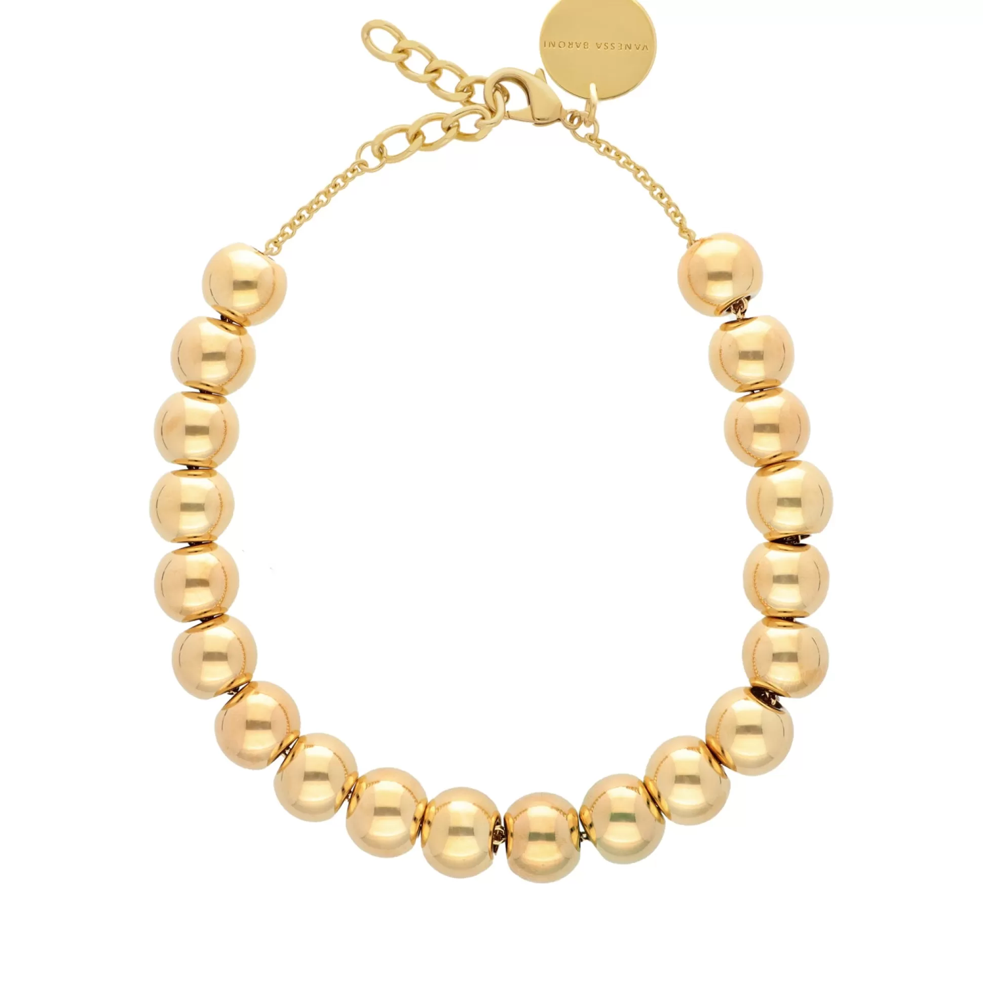 Vanessa Baroni Small Beads Necklace Short Gold* Chaines