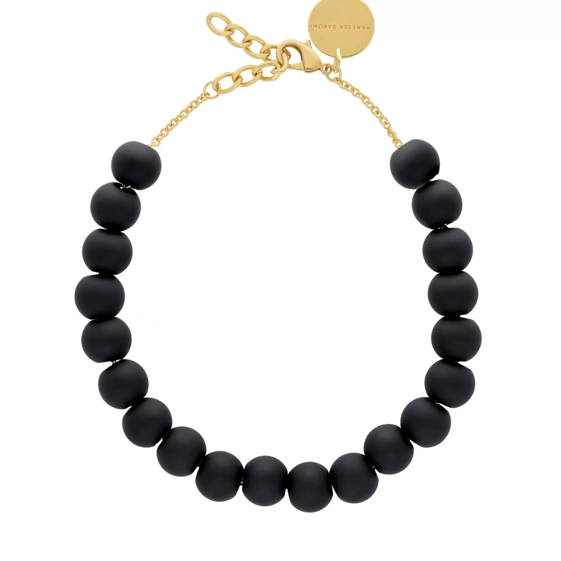 Vanessa Baroni Small Beads Necklace Short Matt Black* Chaines