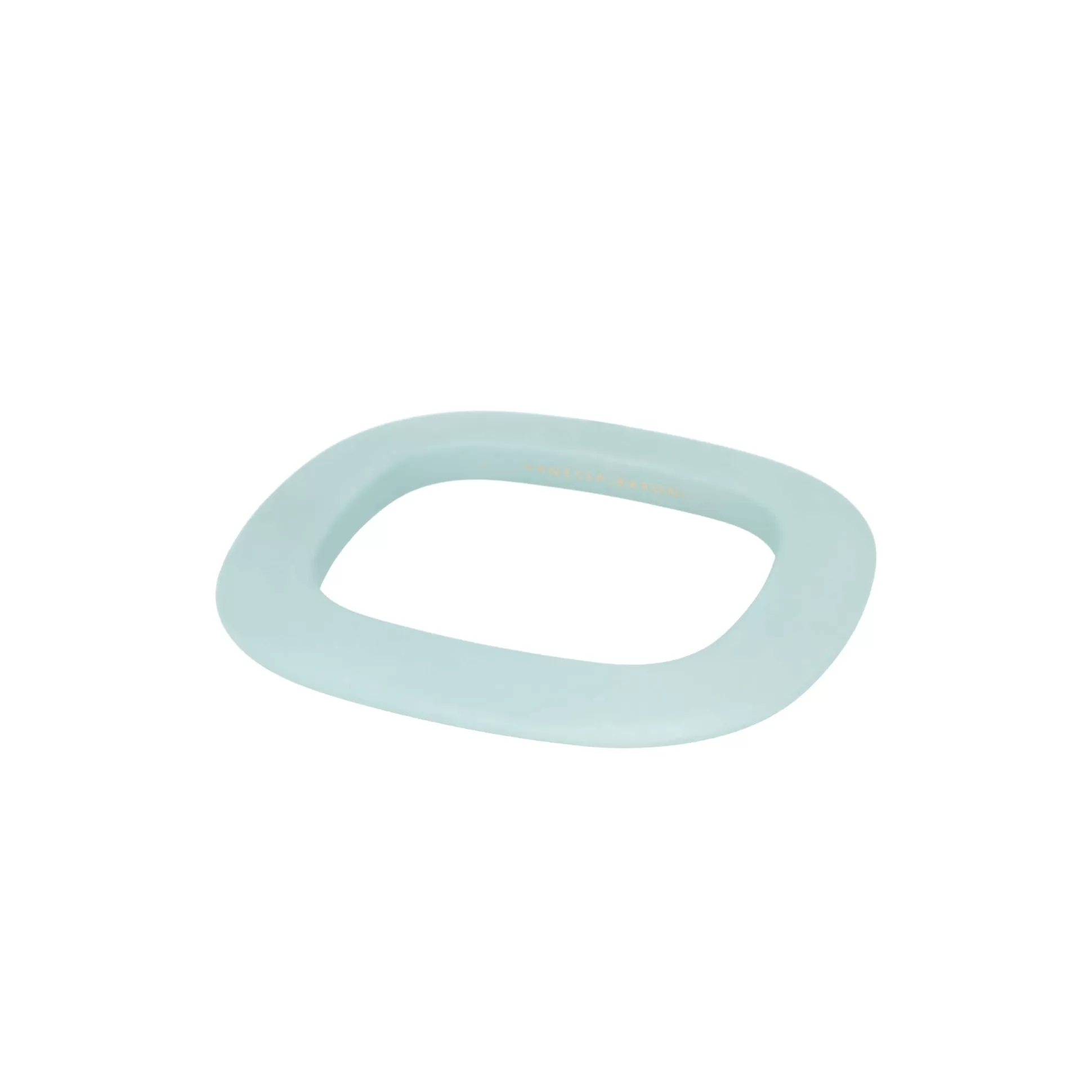 Vanessa Baroni Squared Bangle Matt Baby Blue* Bracelets