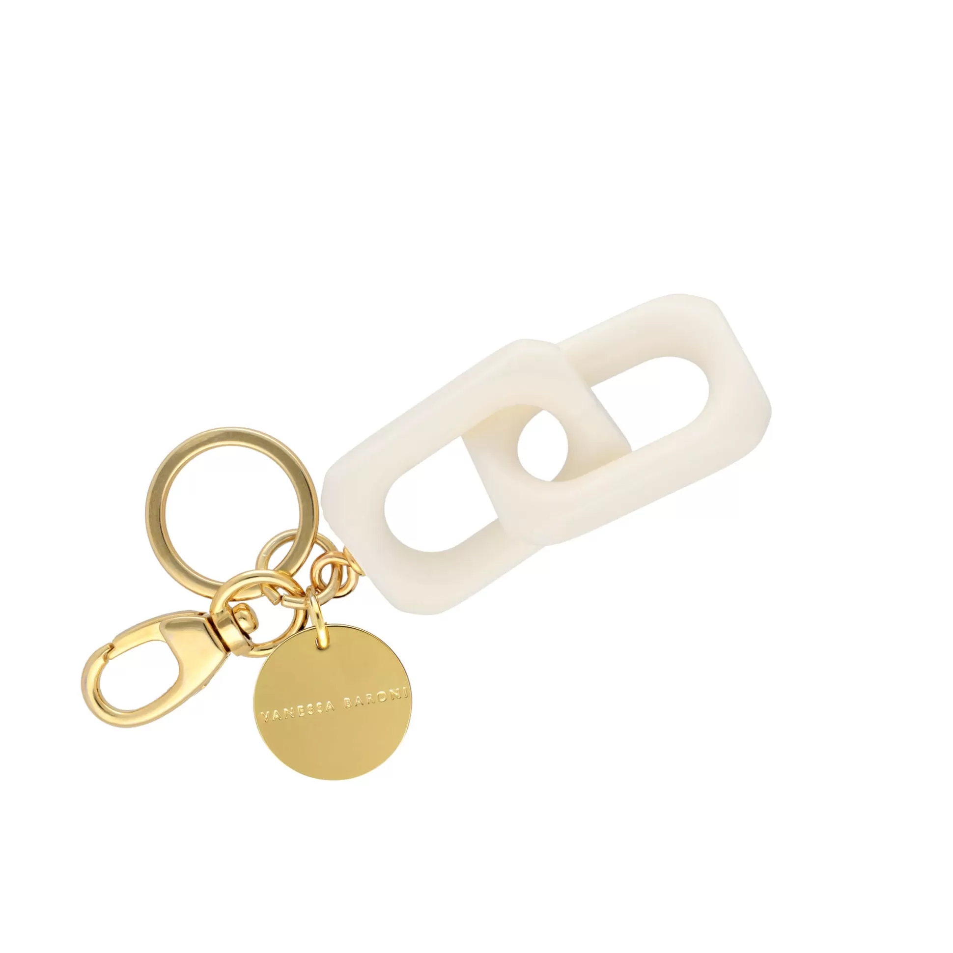 Vanessa Baroni Squared Key Ring Off-White* Porte Cles