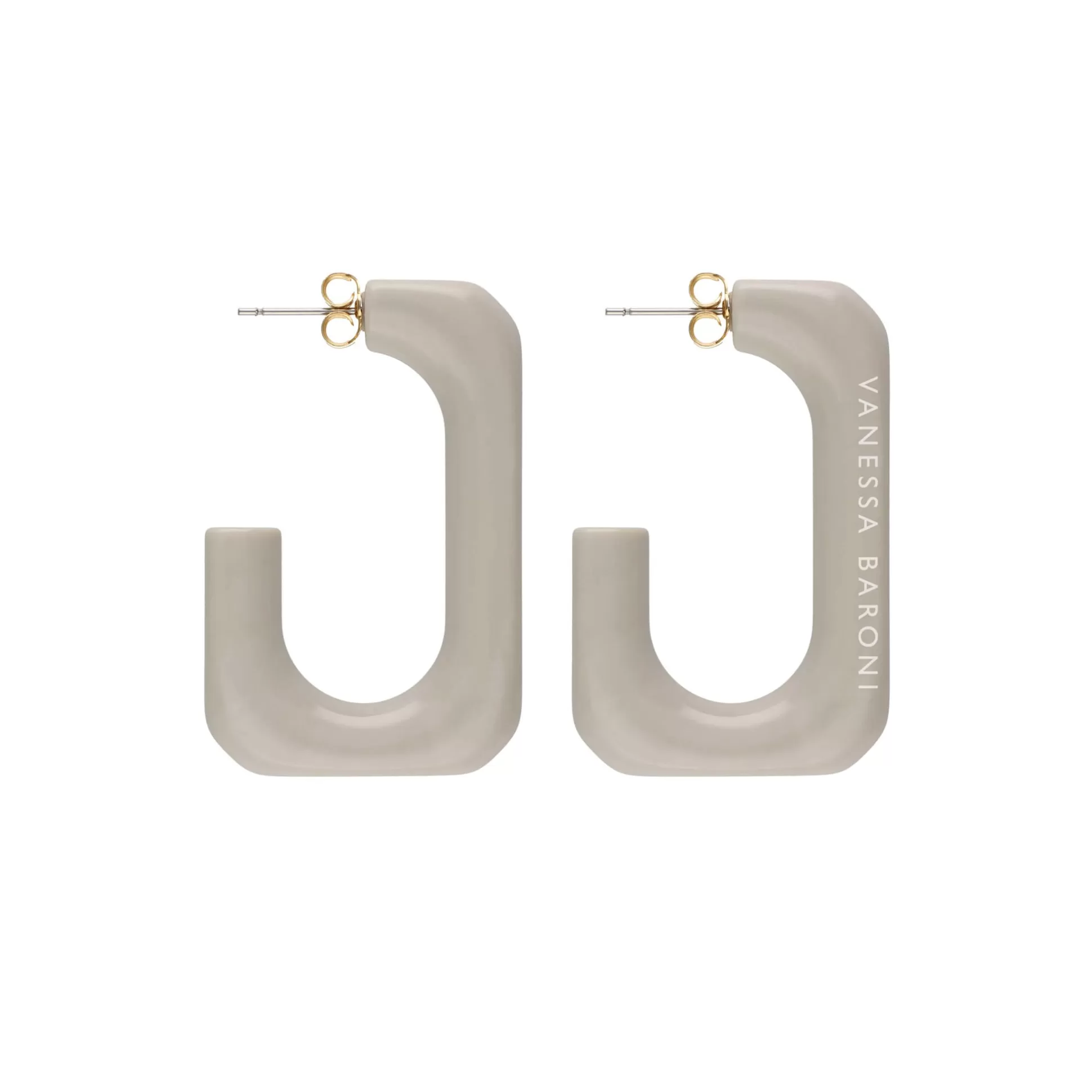 Vanessa Baroni Squared Single Earring Small Grey* Boucles D Oreilles