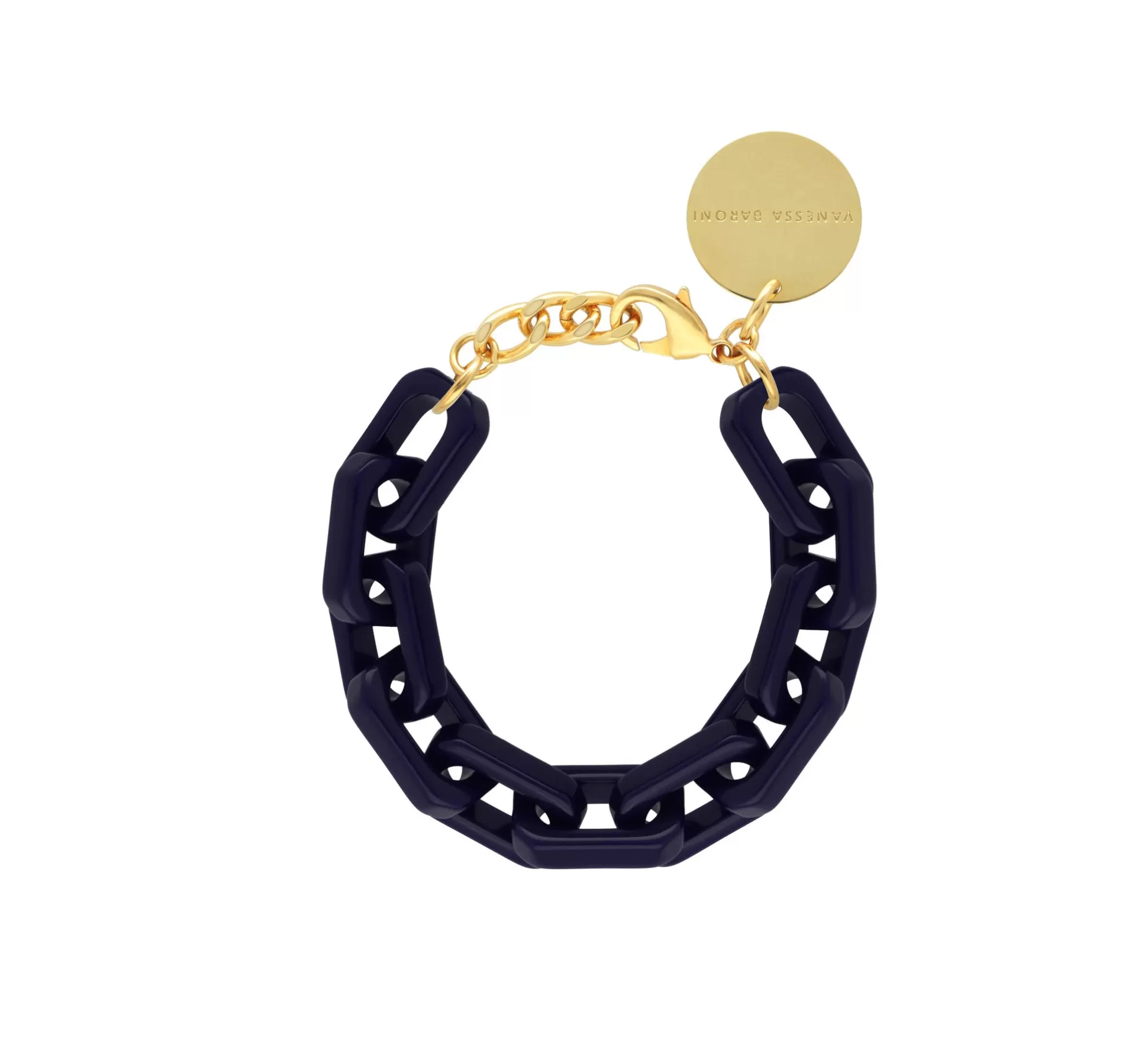 Vanessa Baroni Tank Bracelet Navy* Bracelets