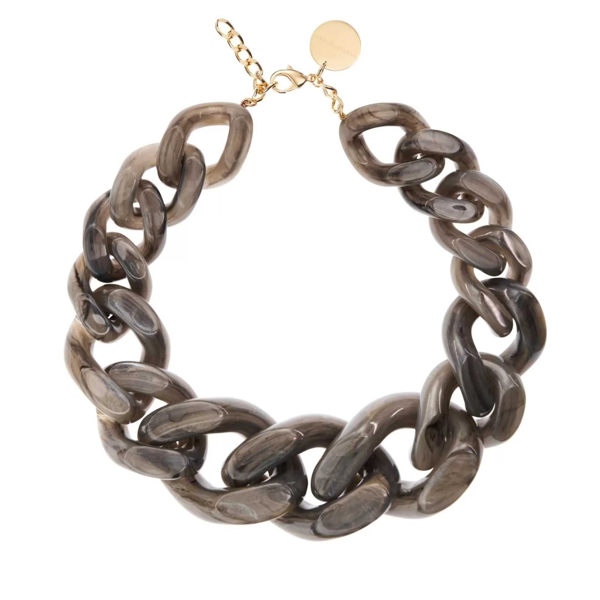 Vanessa Baroni Xl Great Necklace Grey Marble* Chaines